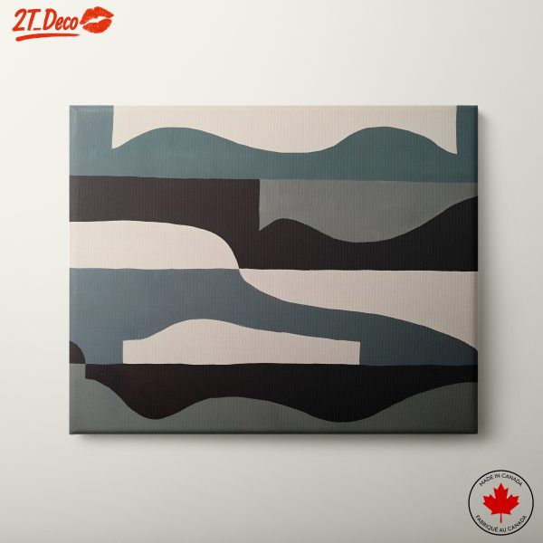 Modern Abstract Wall Art with Fluid Shapes