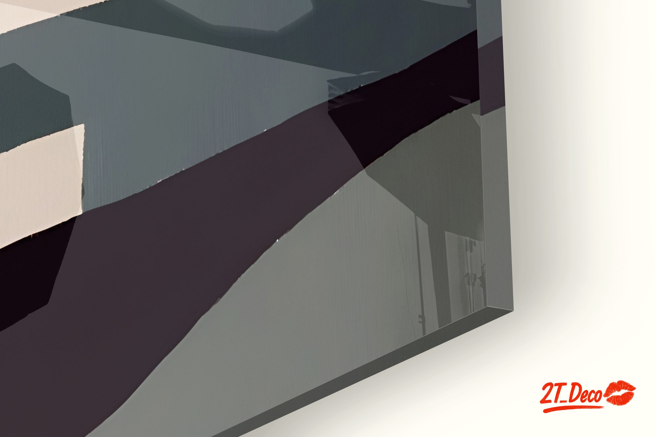 Modern Abstract Wall Art with Fluid Shapes - Image 9