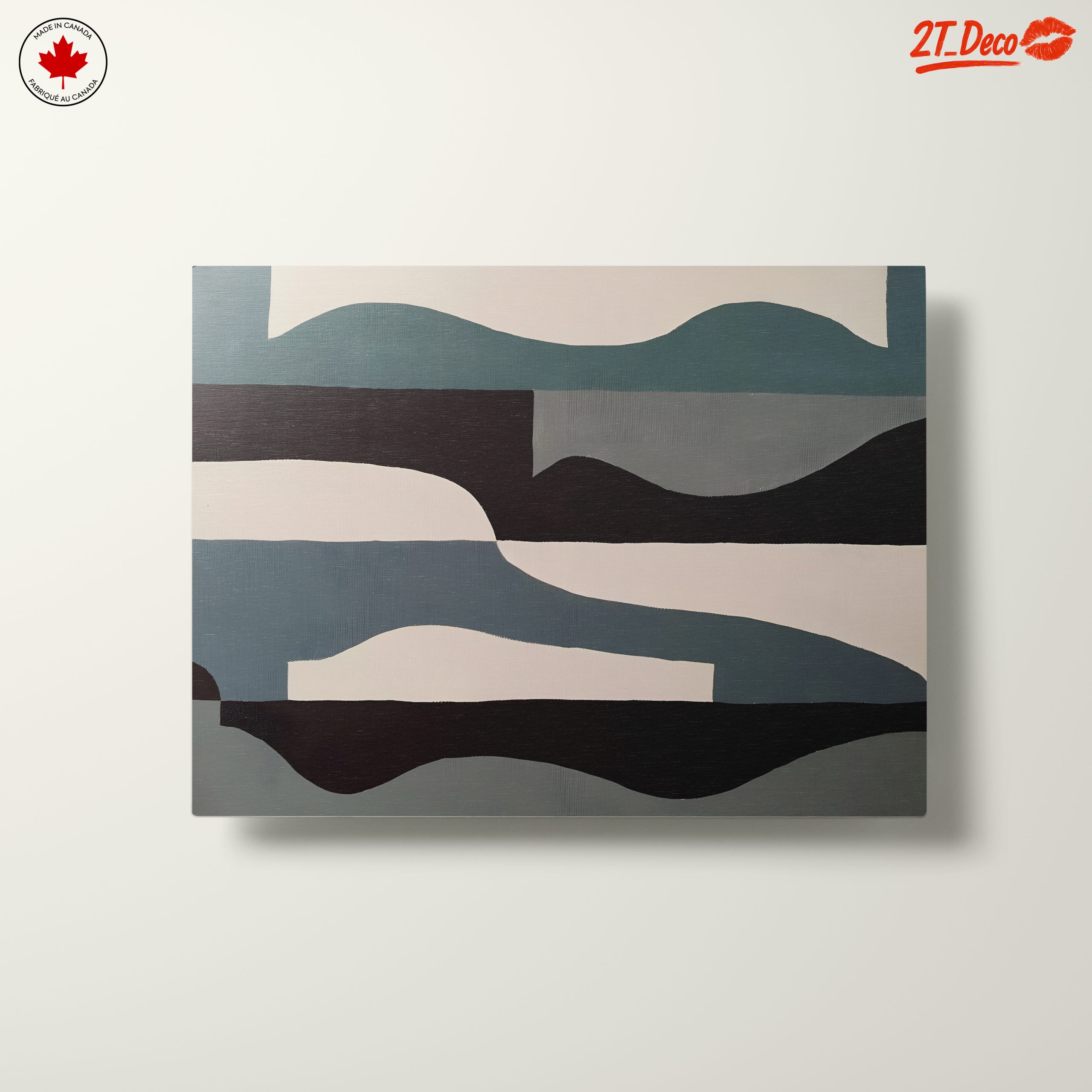 Modern Abstract Wall Art with Fluid Shapes - Image 10