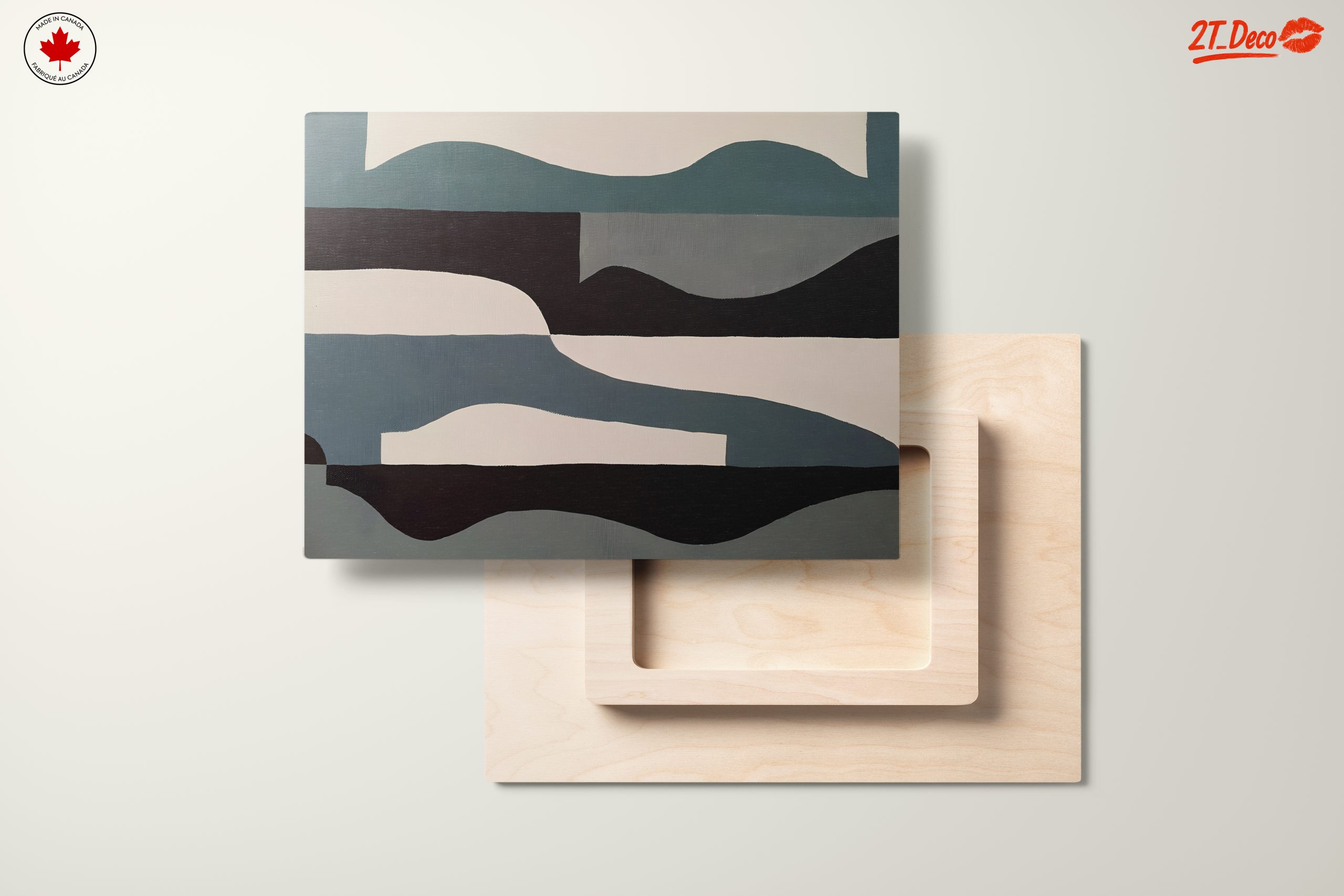 Modern Abstract Wall Art with Fluid Shapes - Image 11