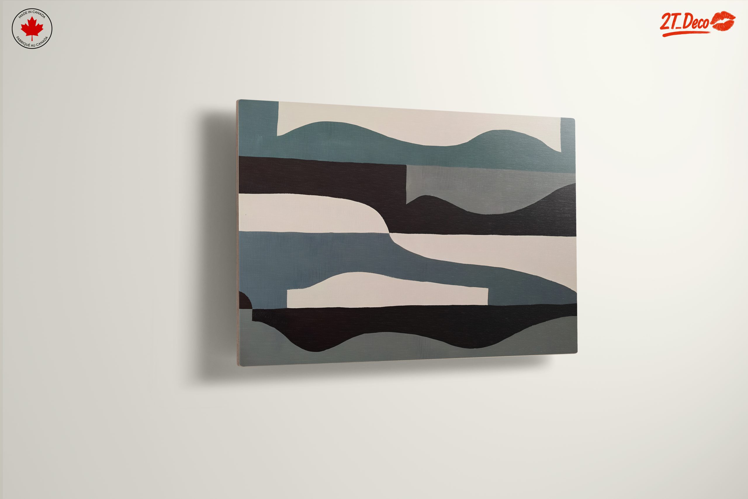 Modern Abstract Wall Art with Fluid Shapes - Image 13