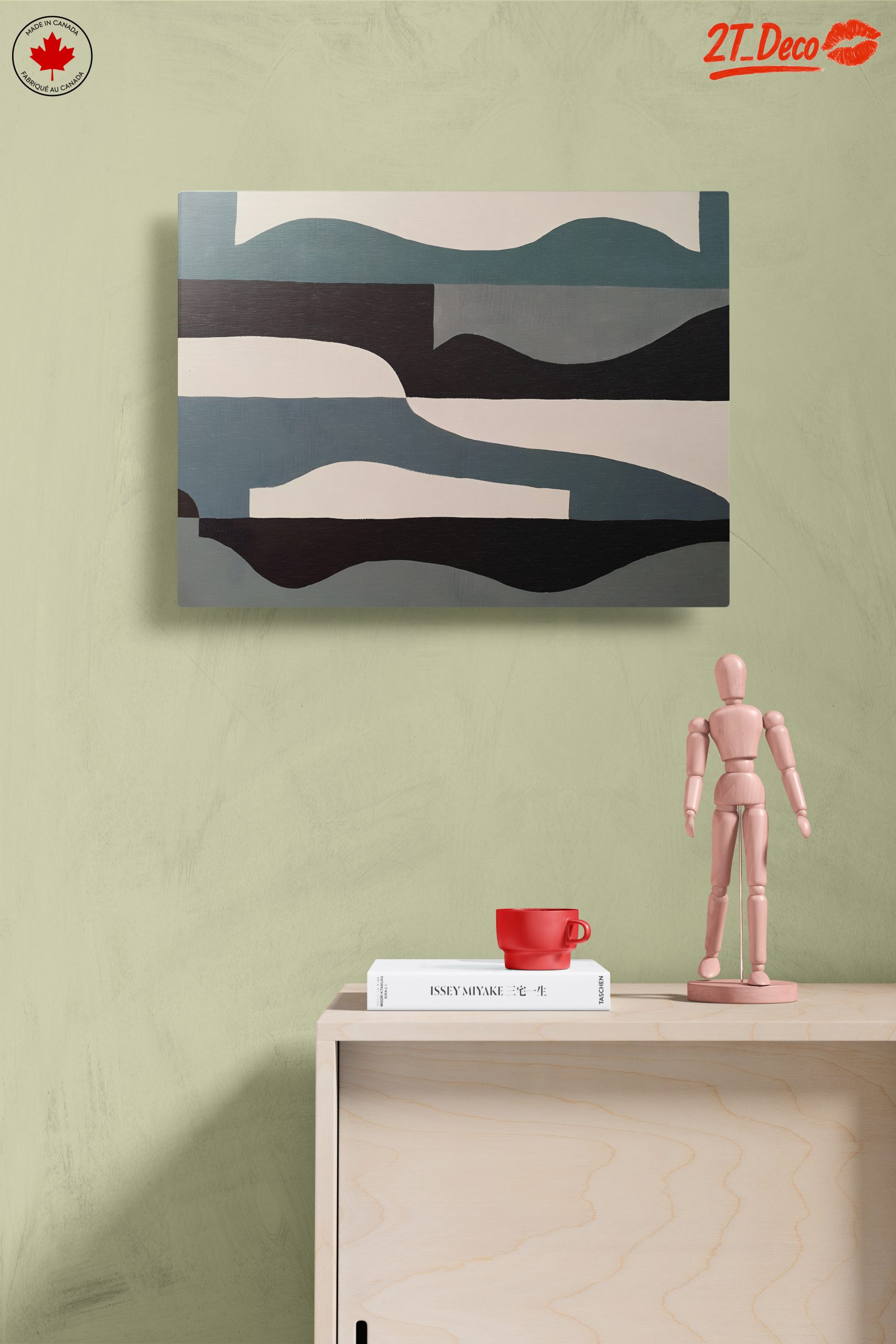 Modern Abstract Wall Art with Fluid Shapes - Image 14