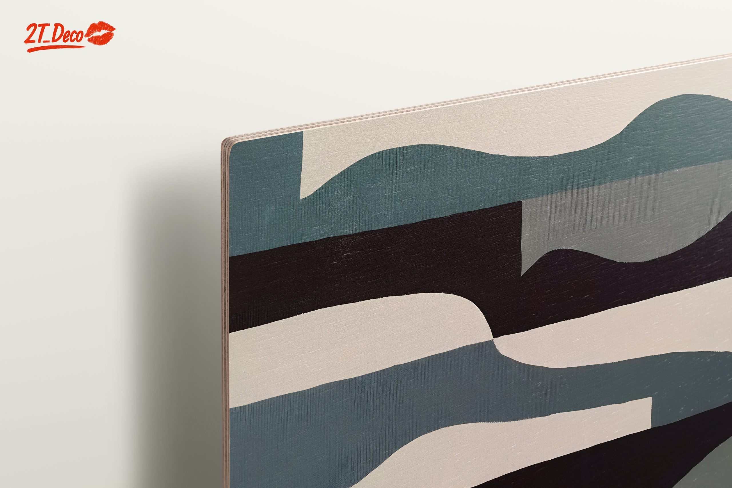 Modern Abstract Wall Art with Fluid Shapes - Image 15