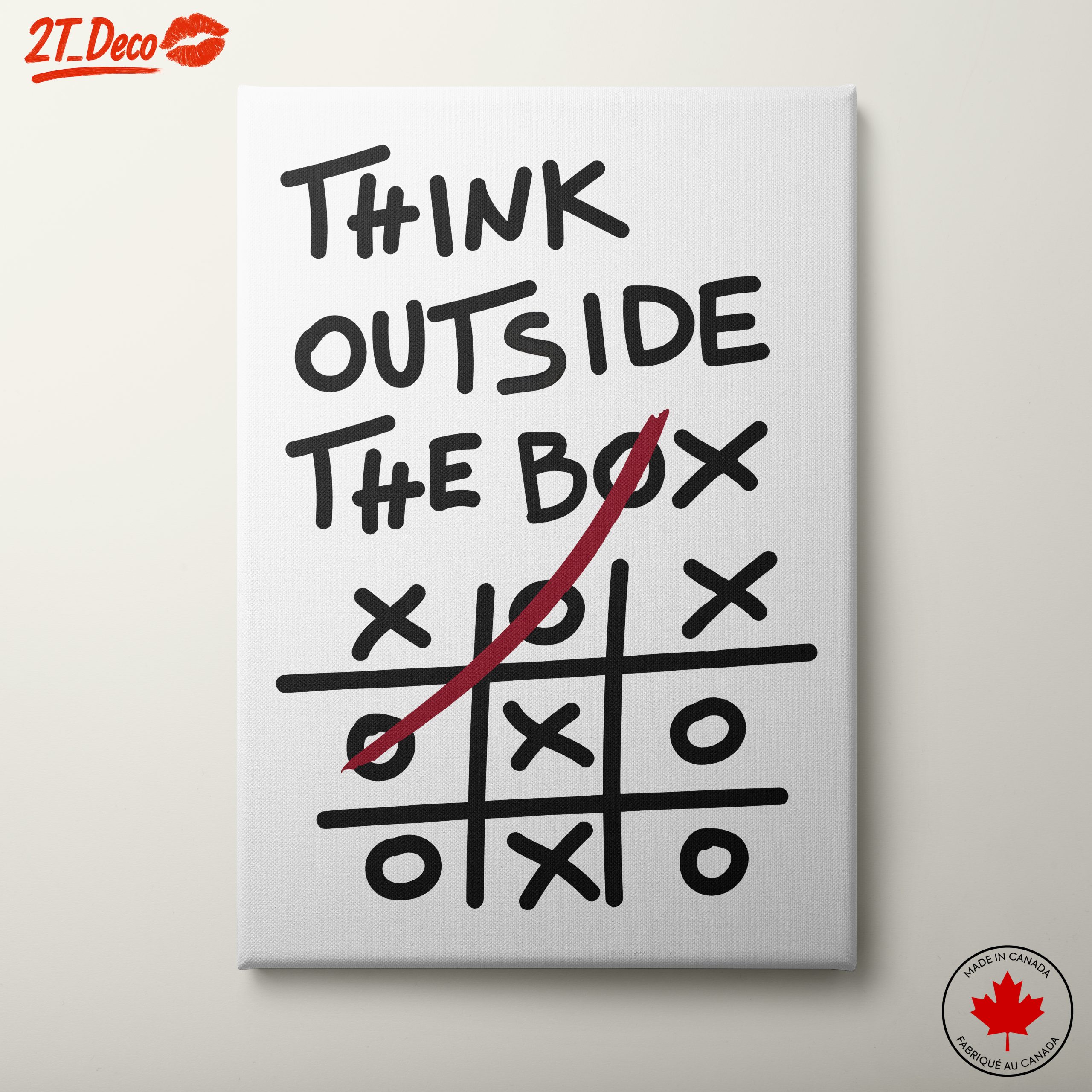 Think Outside The Box Motivational Art