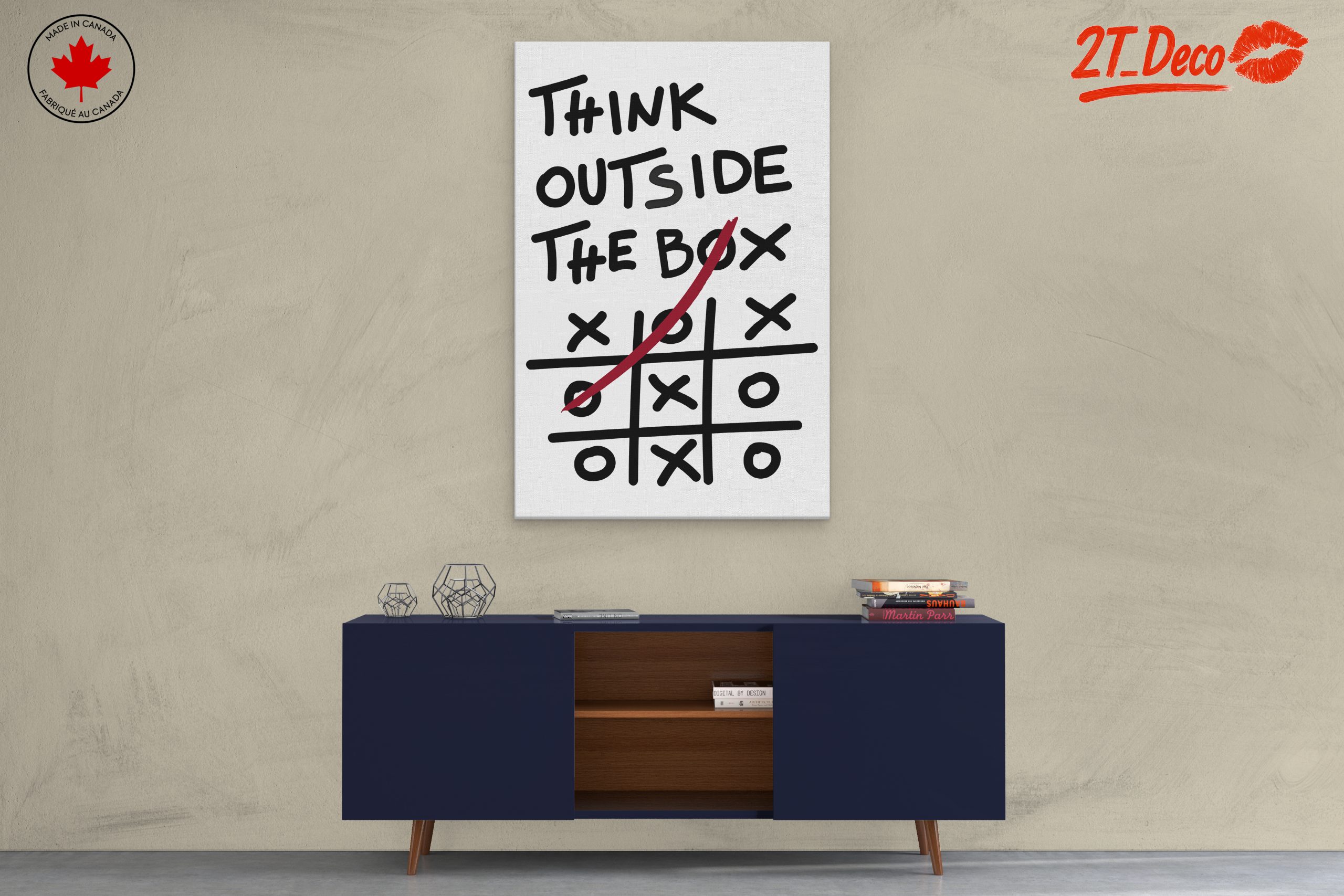 Think Outside The Box Motivational Art - Image 3