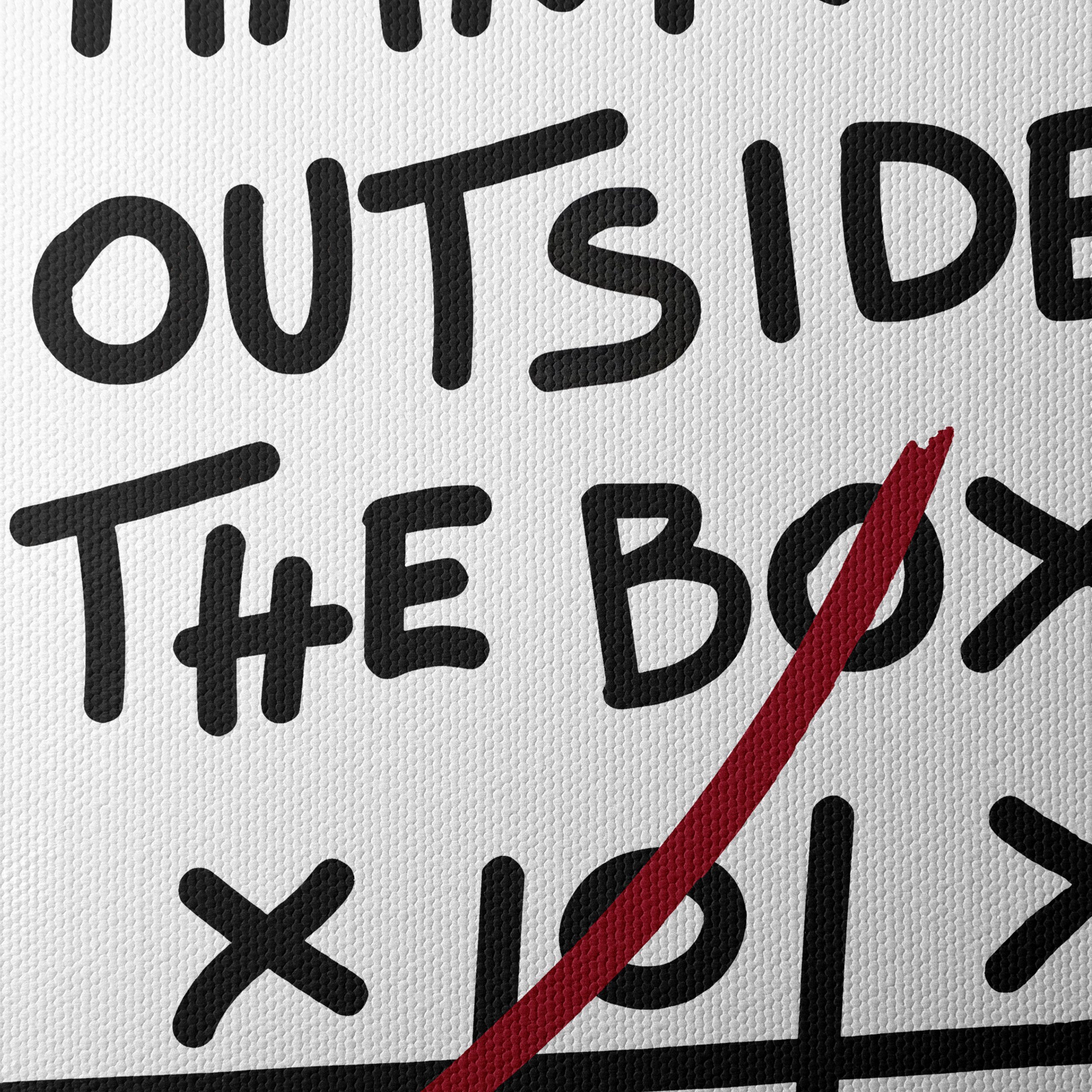 Think Outside The Box Motivational Art - Image 4
