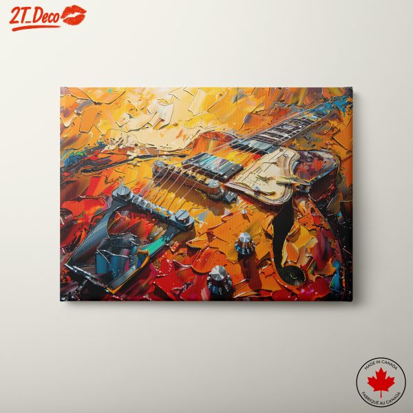 Vibrant Electric Guitar Art