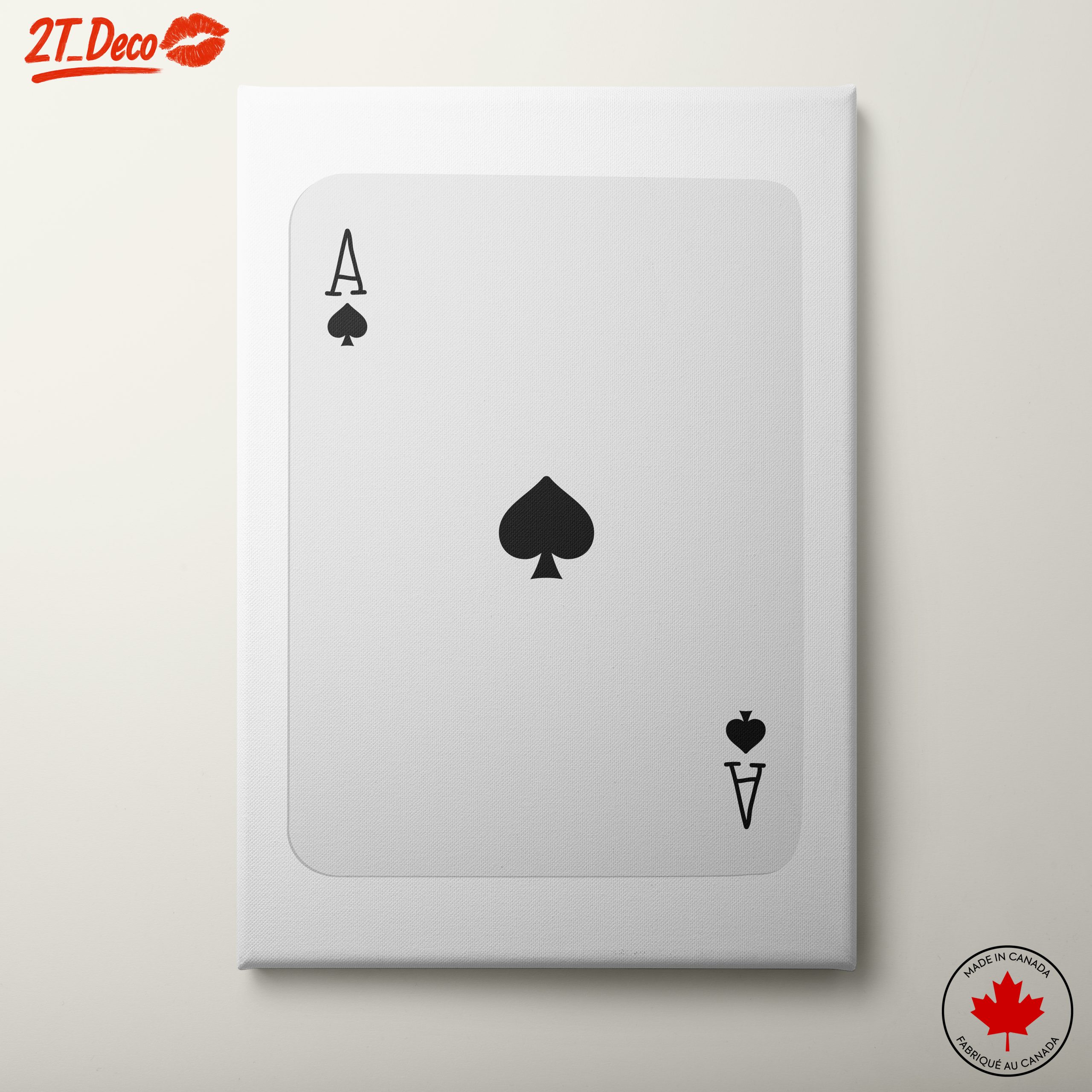 Ace of Spades Playing Card Art 3