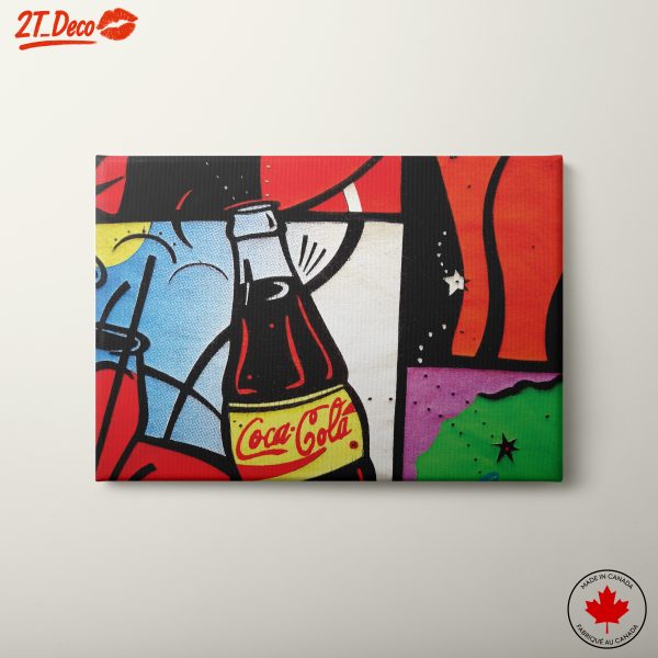 Colorful Pop Art Coca-Cola Representation