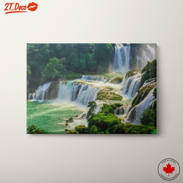 Serene Waterfall in Lush Greenery 2