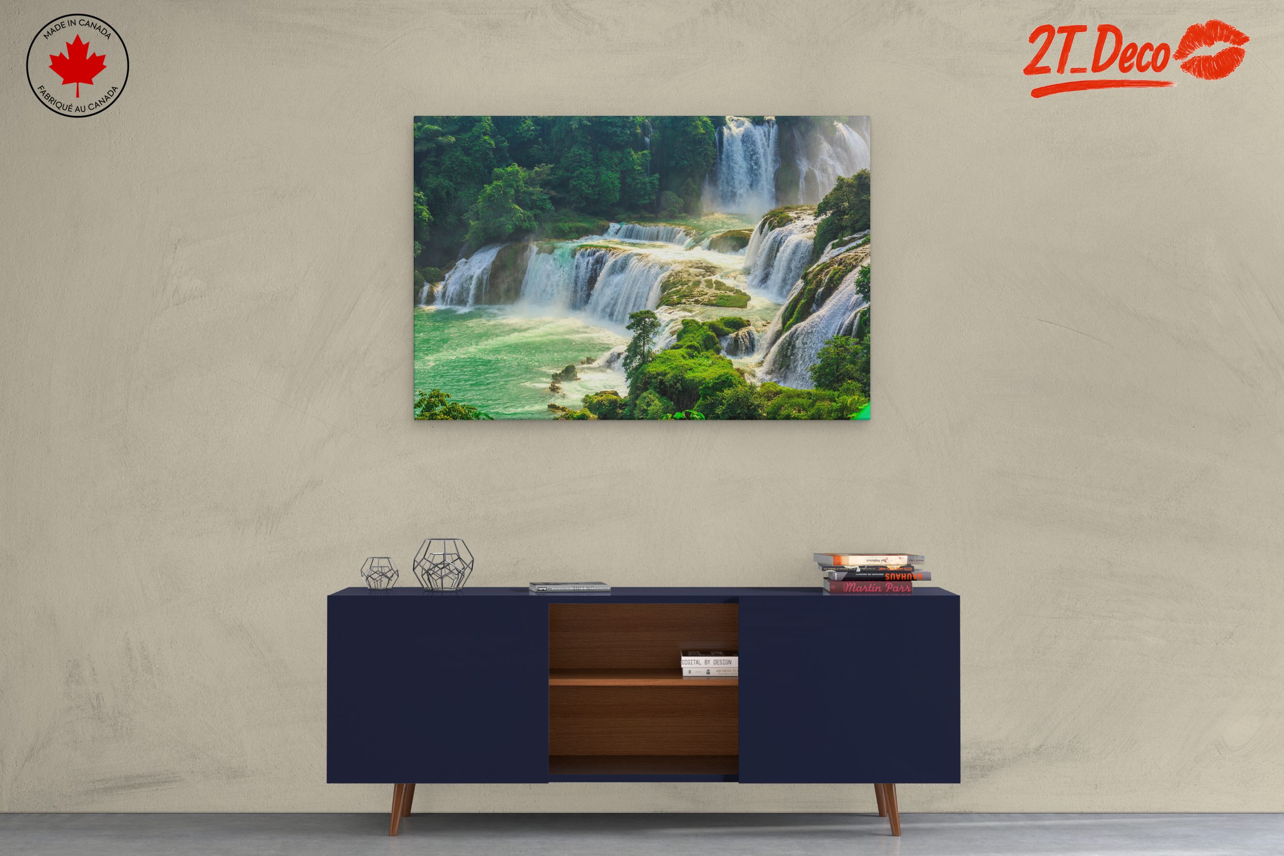 Serene Waterfall in Lush Greenery 2 - Image 3