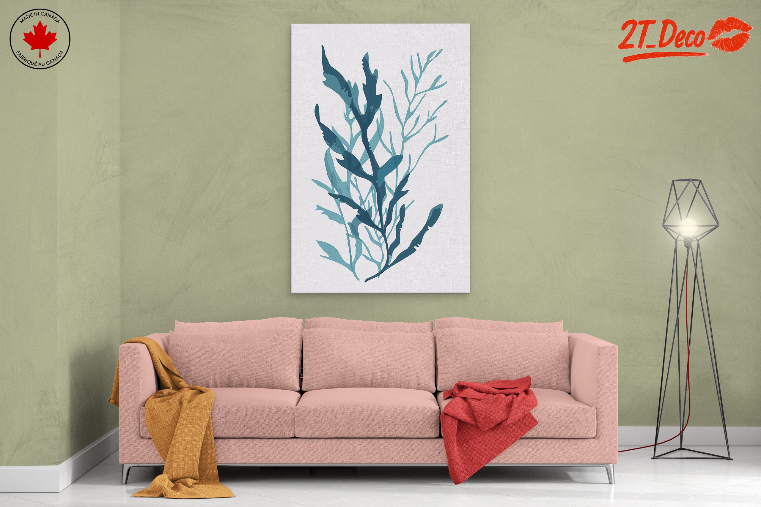 Stylized Botanical Abstract Art - Image 2