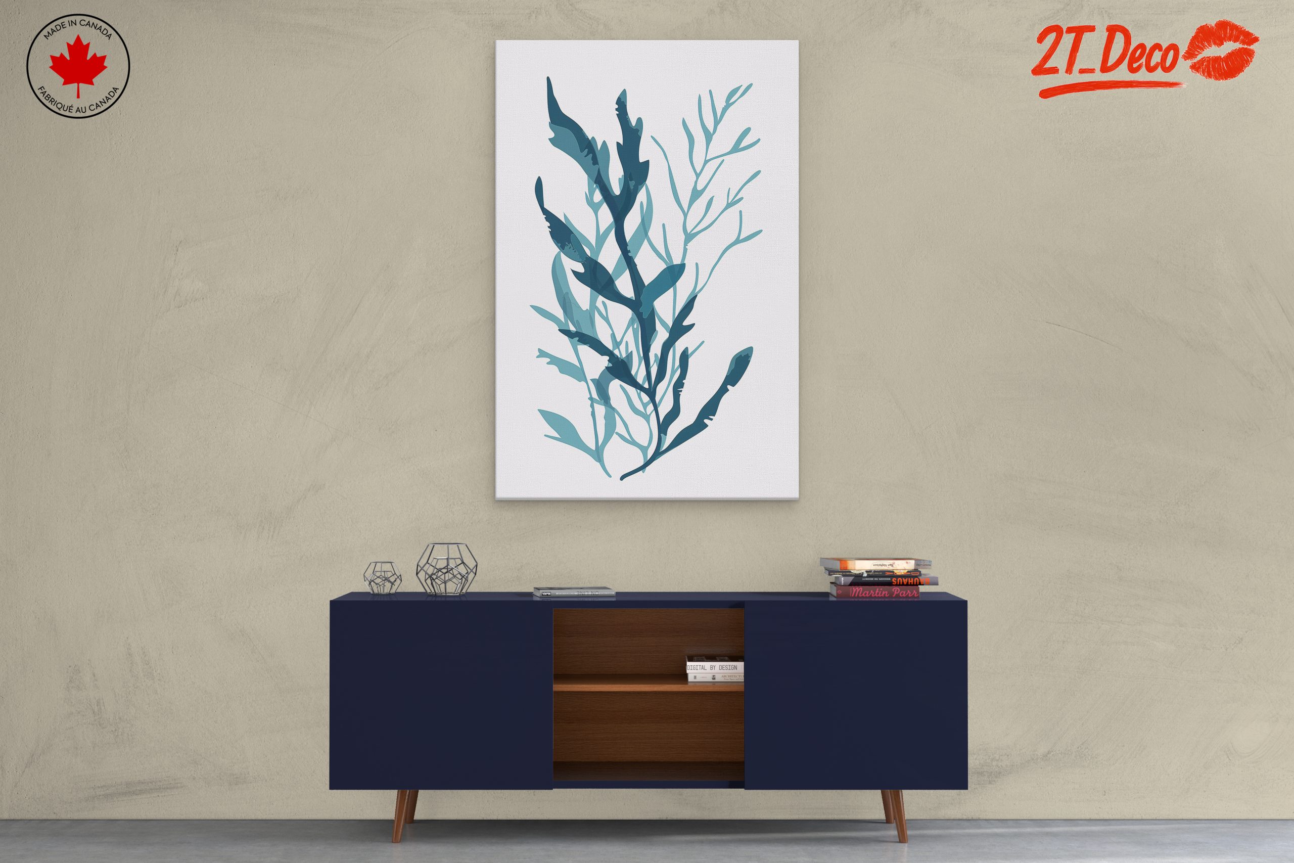 Stylized Botanical Abstract Art - Image 3