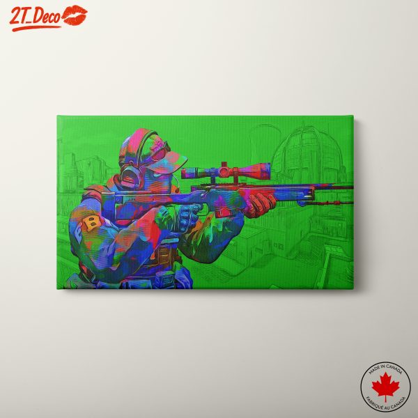 Colorful Counter Strike Tactical Soldier Art