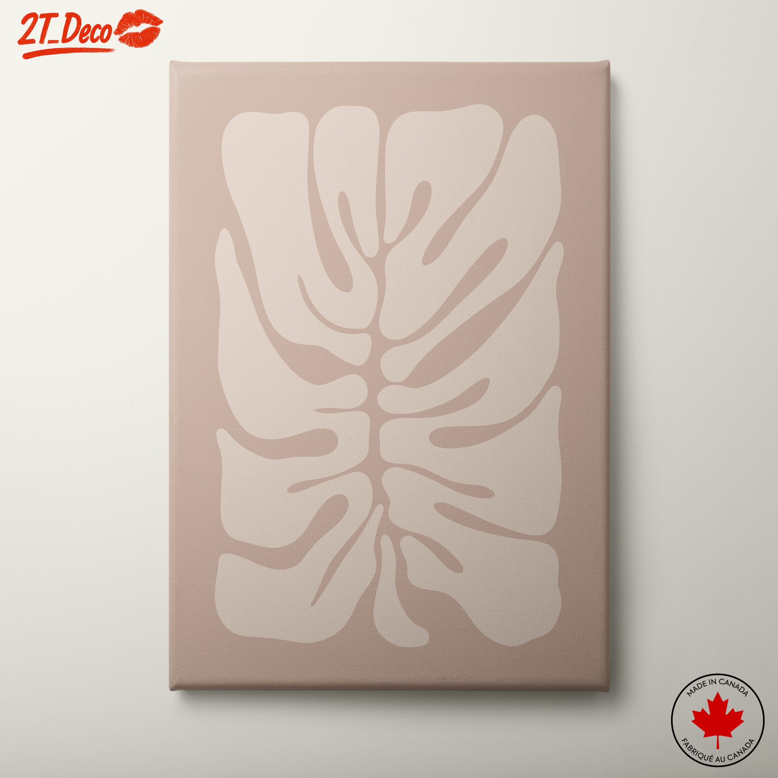 Abstract Organic Shapes in Soft Tones