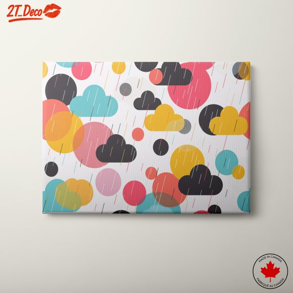 Colorful Abstract Cloud Design for Modern Decor