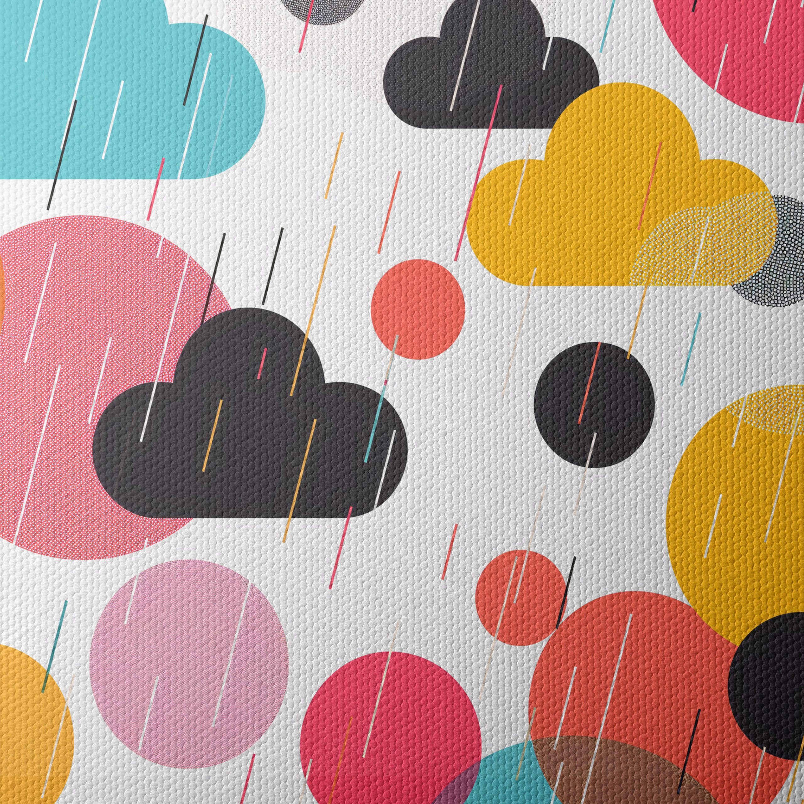 Colorful Abstract Cloud Design for Modern Decor - Image 4