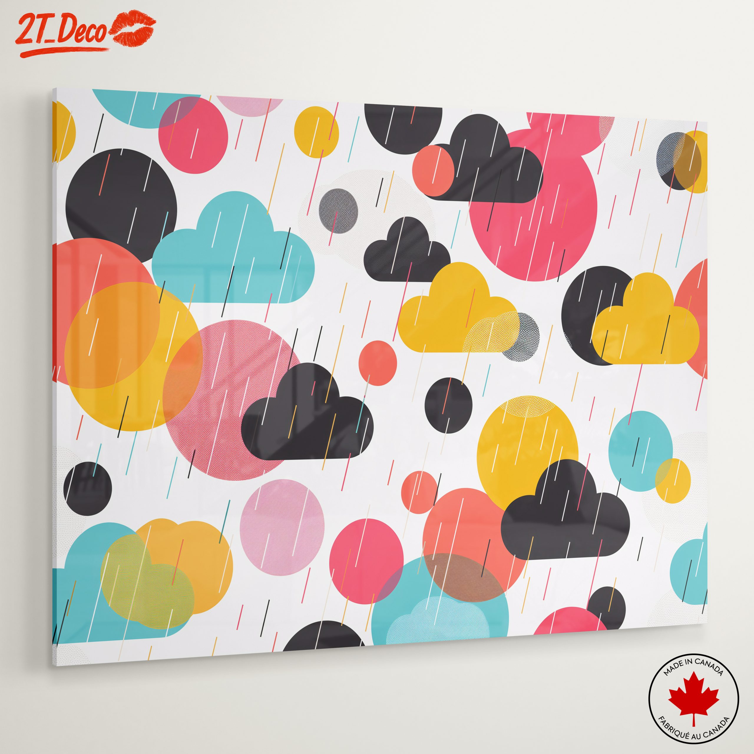 Colorful Abstract Cloud Design for Modern Decor - Image 6