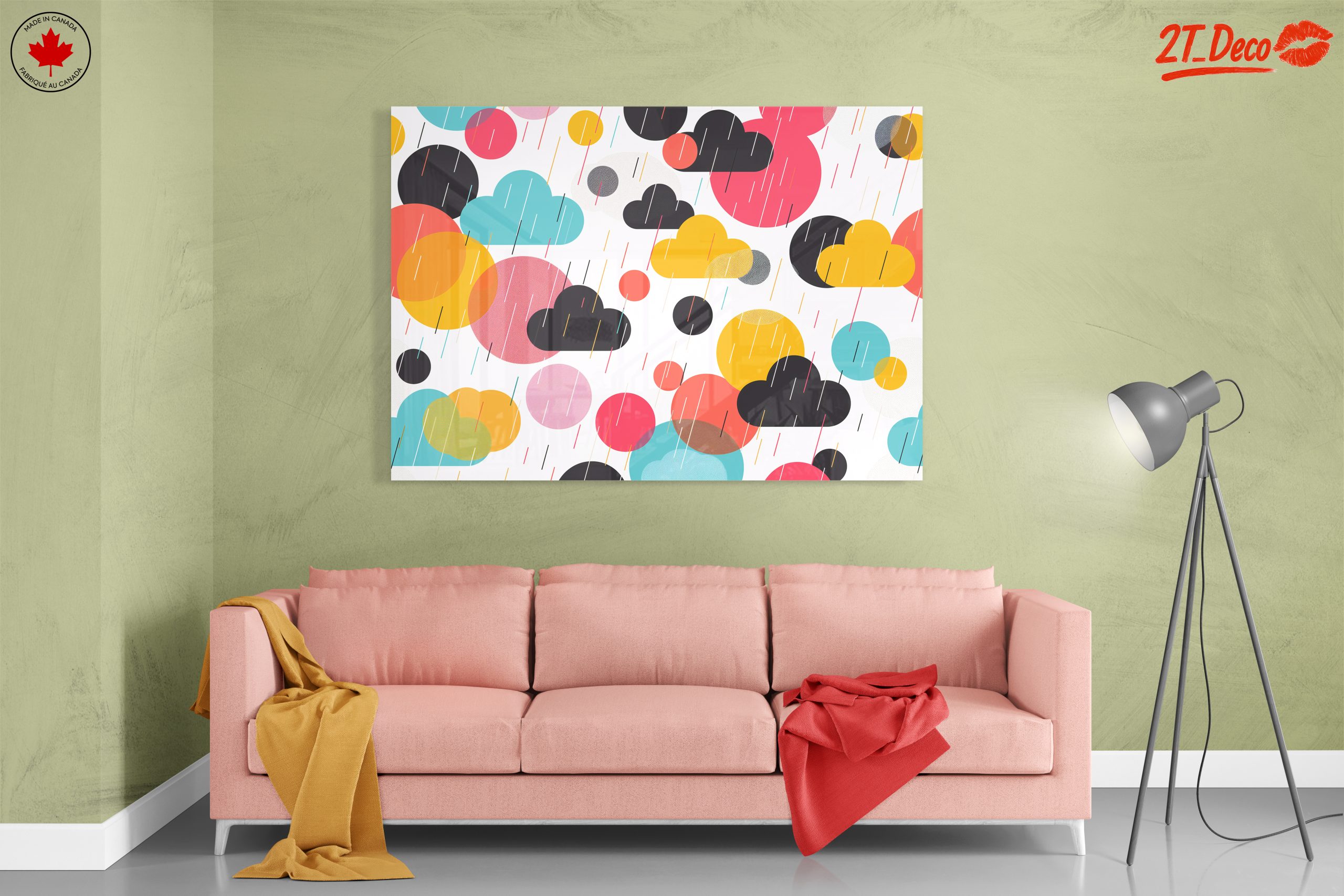 Colorful Abstract Cloud Design for Modern Decor - Image 7