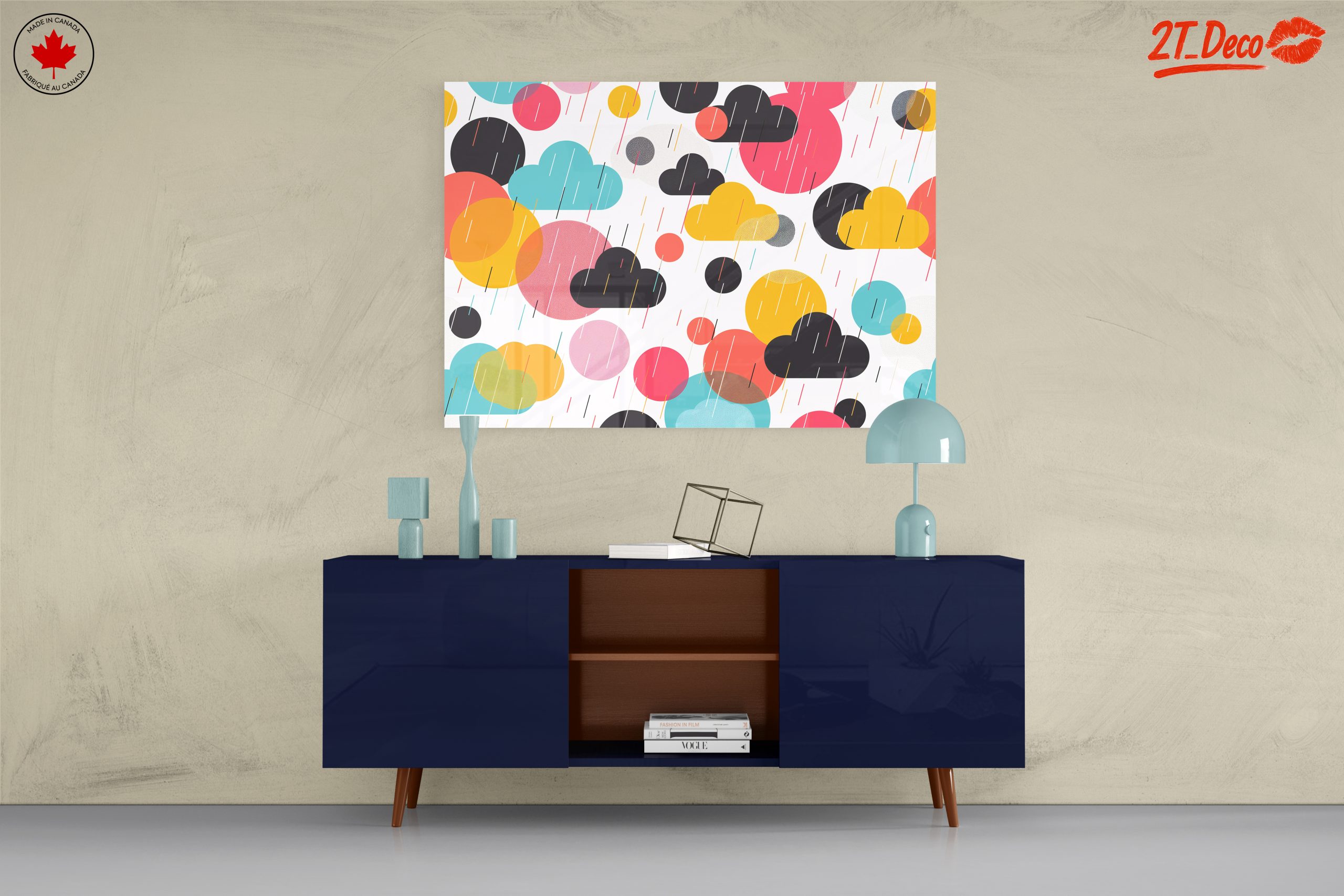Colorful Abstract Cloud Design for Modern Decor - Image 8