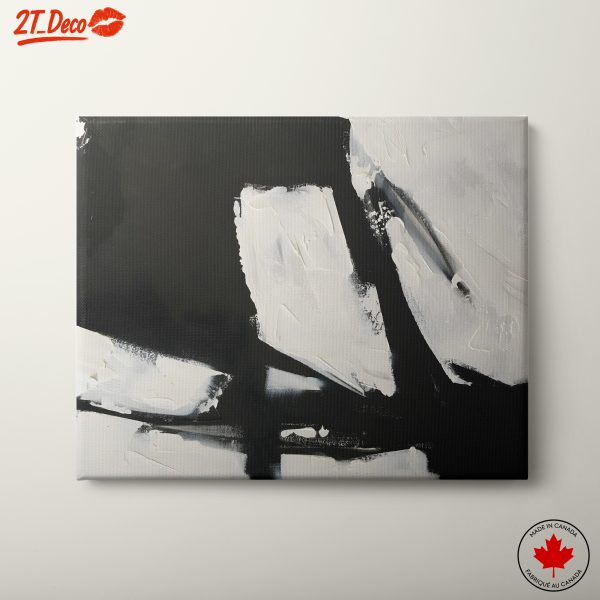 Bold Black and White Abstract Art