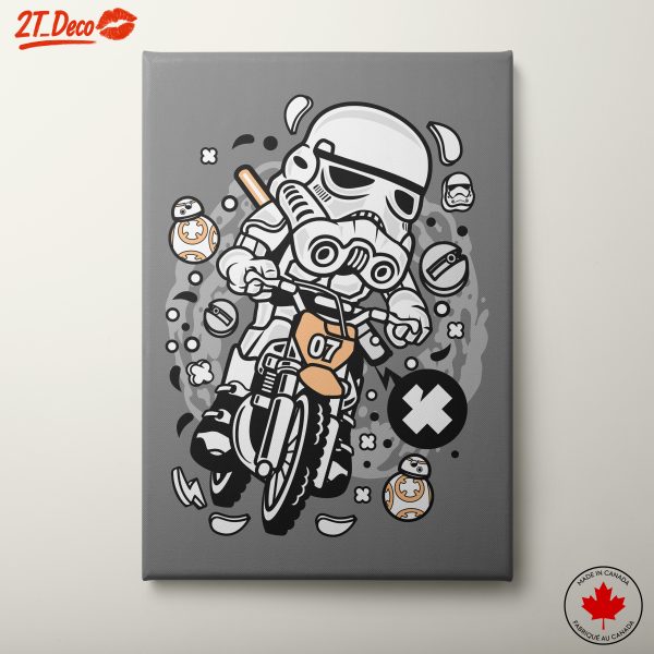 Stormtrooper Riding a Motorcycle