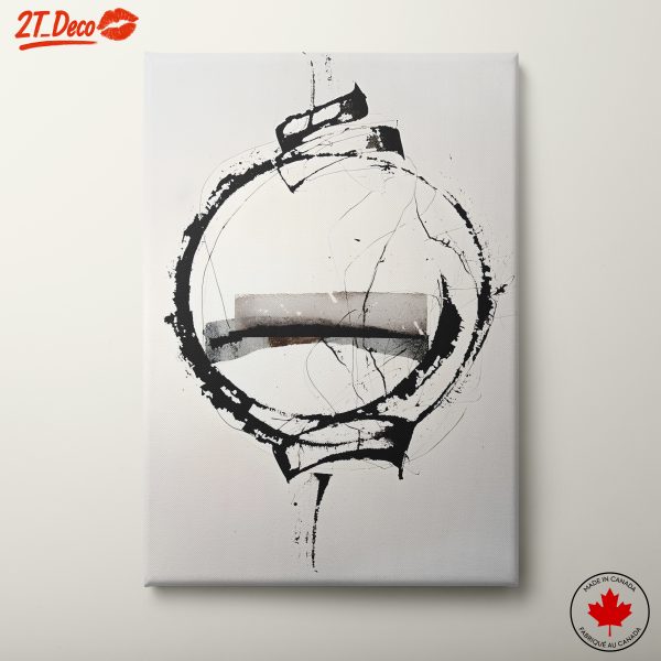 Bold Abstract Black and White Wall Art
