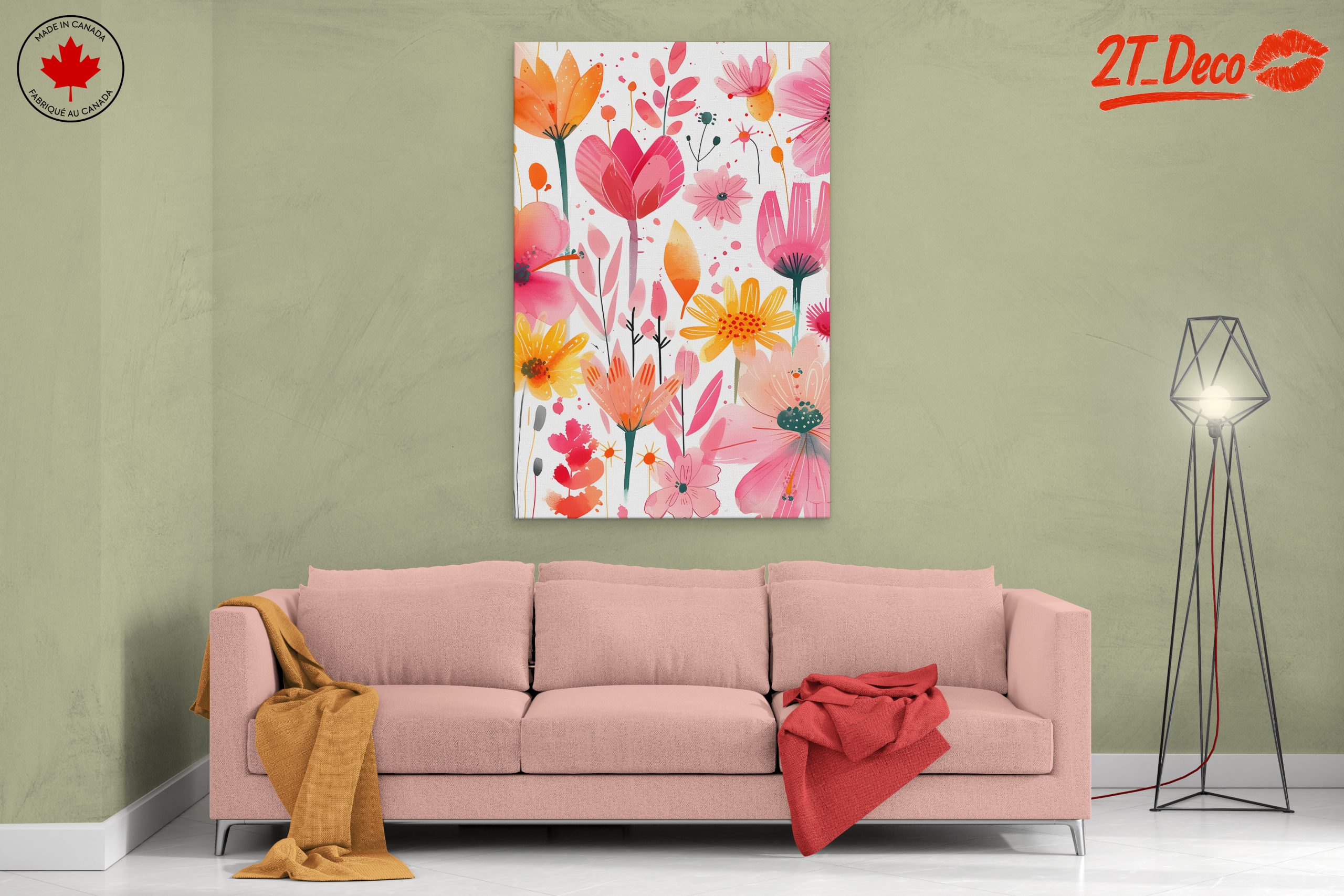 Vibrant Floral Art for Decor - Image 2