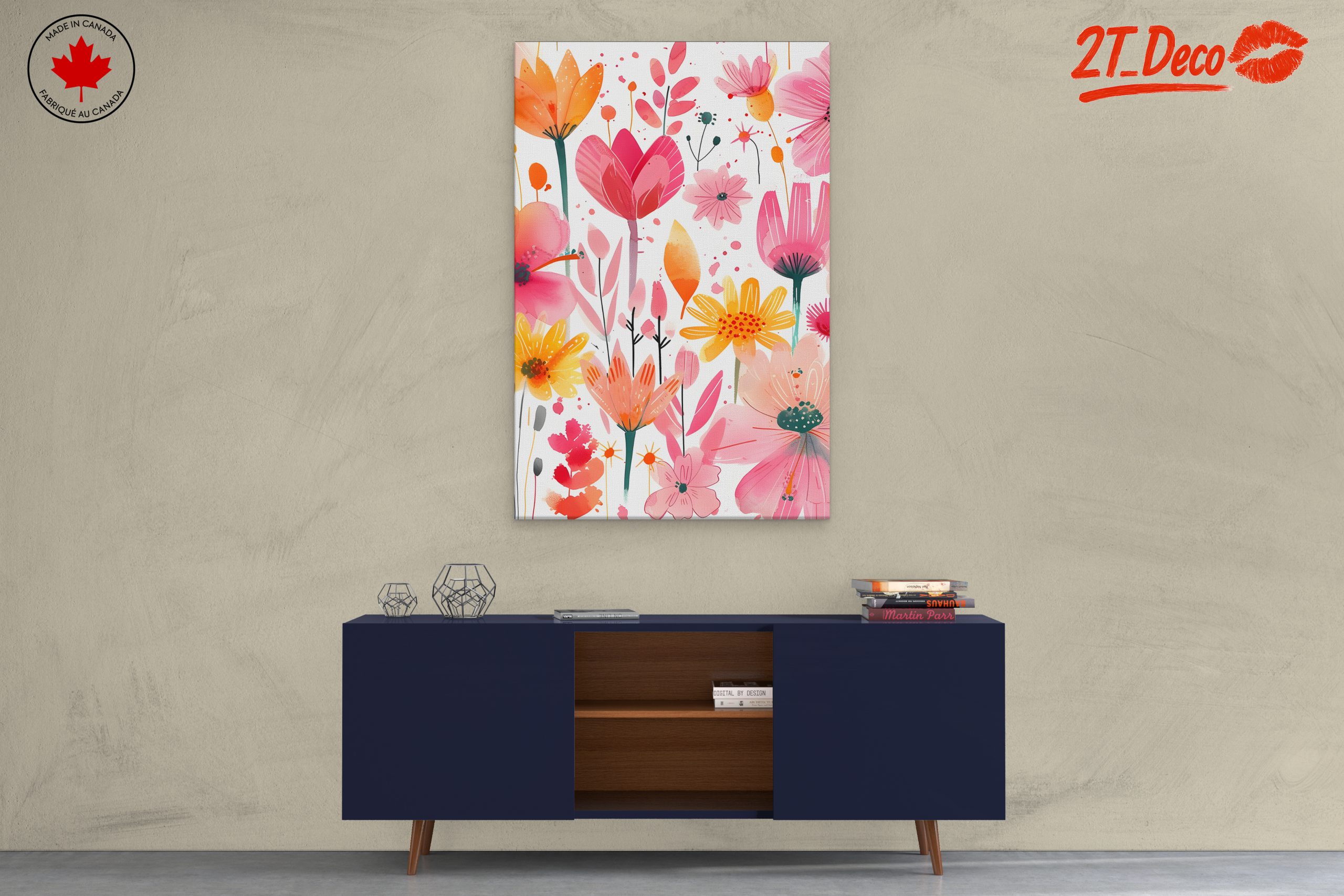 Vibrant Floral Art for Decor - Image 3