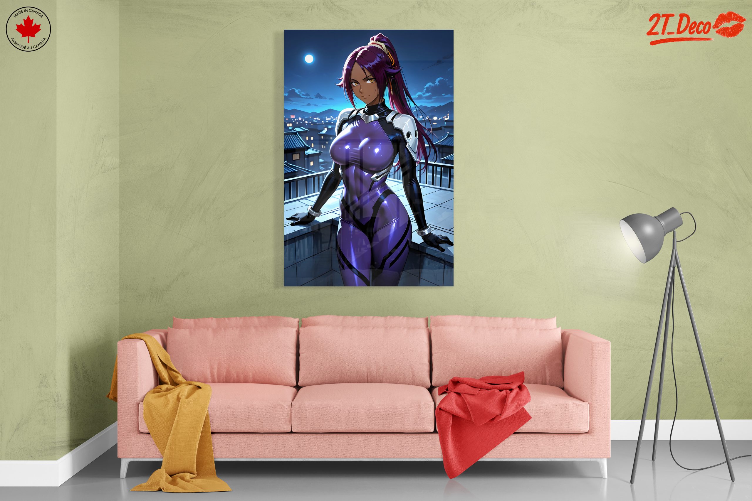 Futuristic Anime Character with Purple Suit - Image 7
