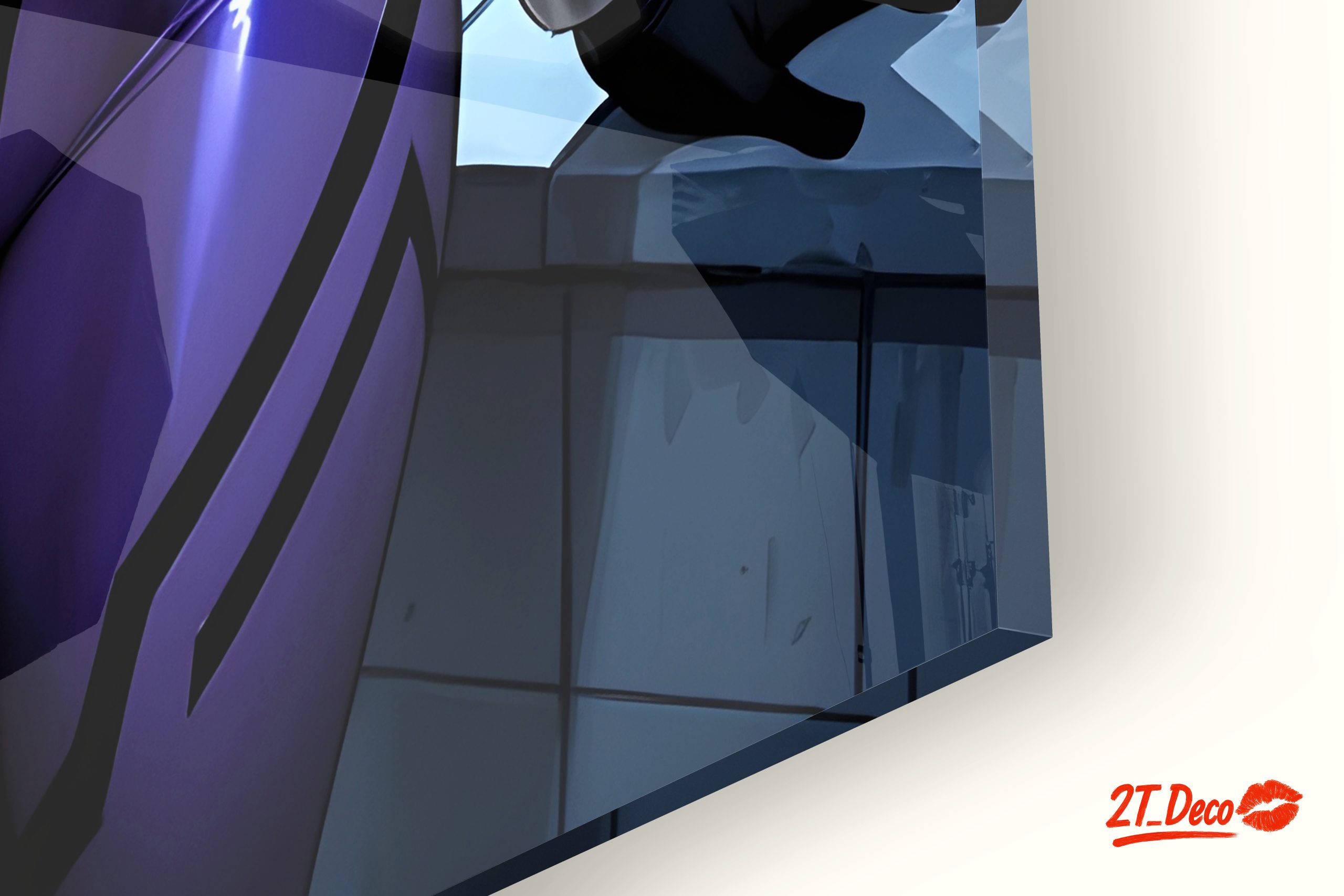 Futuristic Anime Character with Purple Suit - Image 9