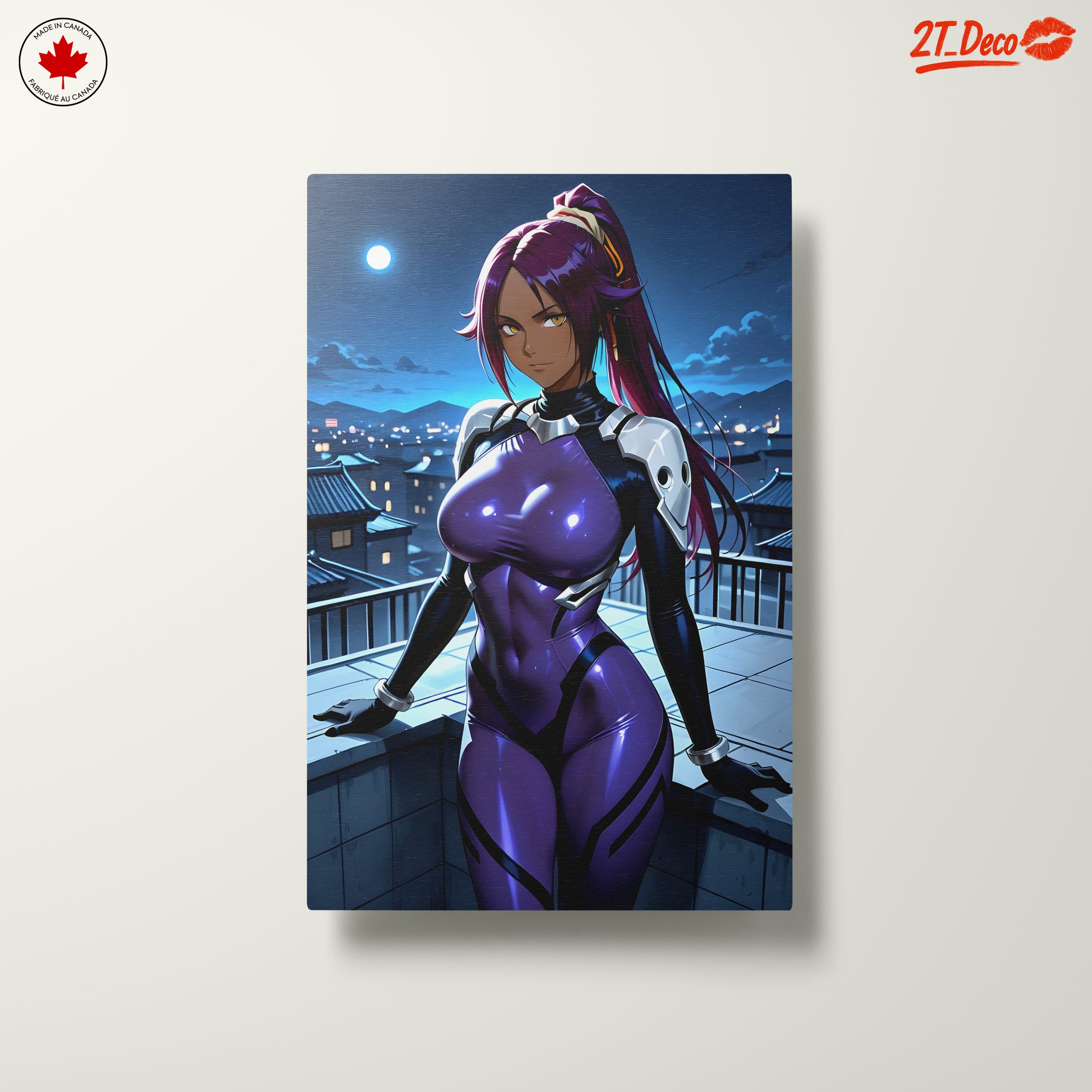 Futuristic Anime Character with Purple Suit - Image 10