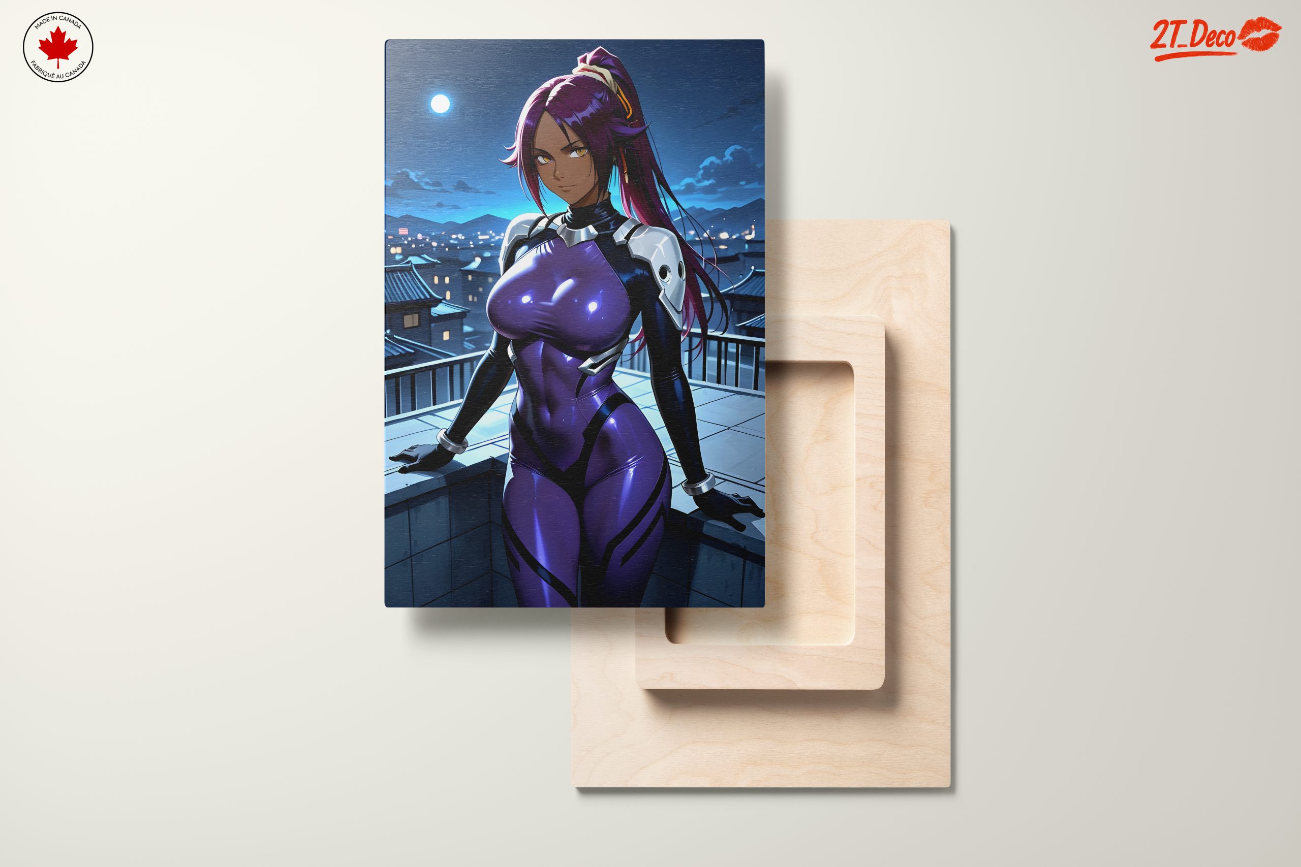 Futuristic Anime Character with Purple Suit - Image 11