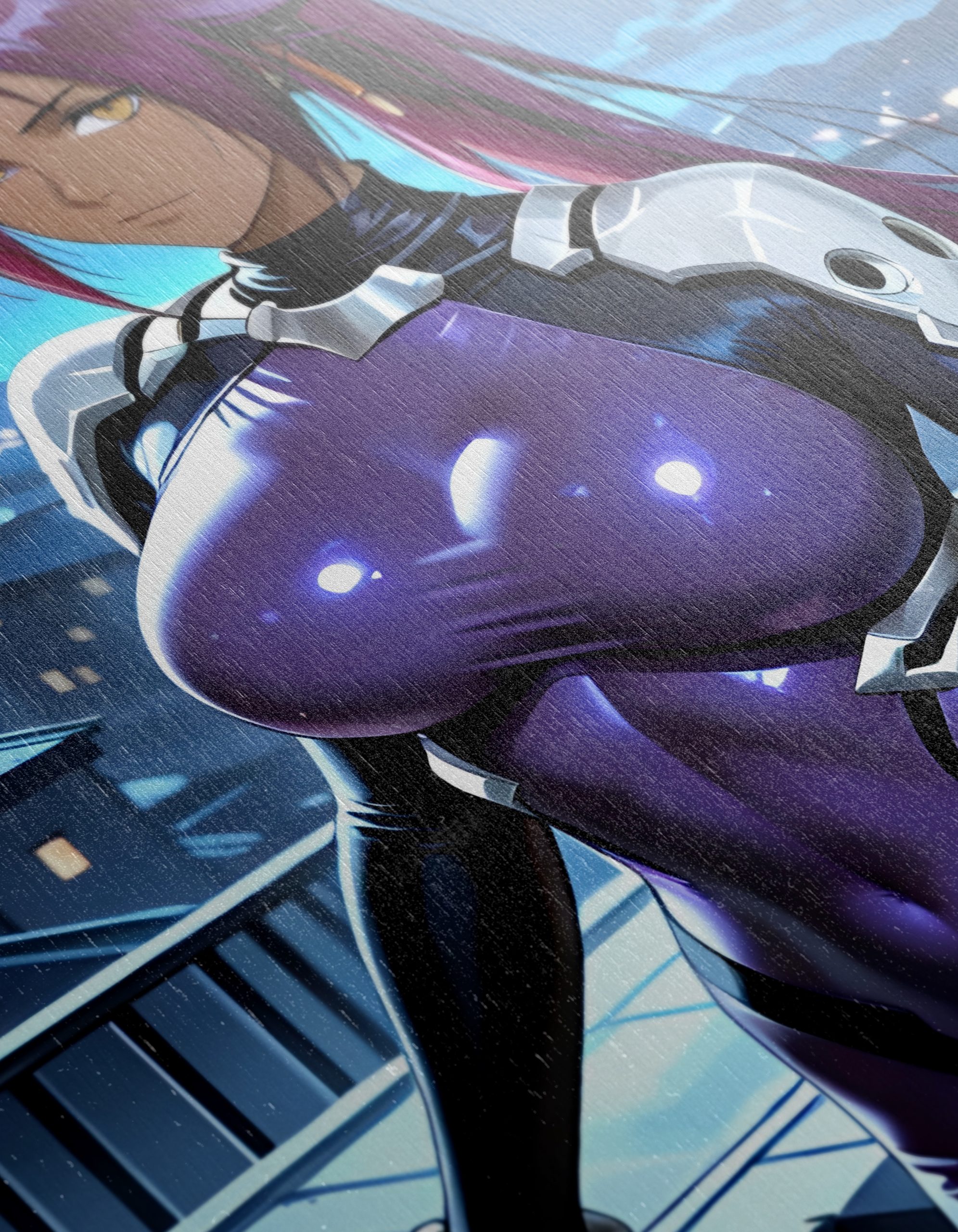 Futuristic Anime Character with Purple Suit - Image 12