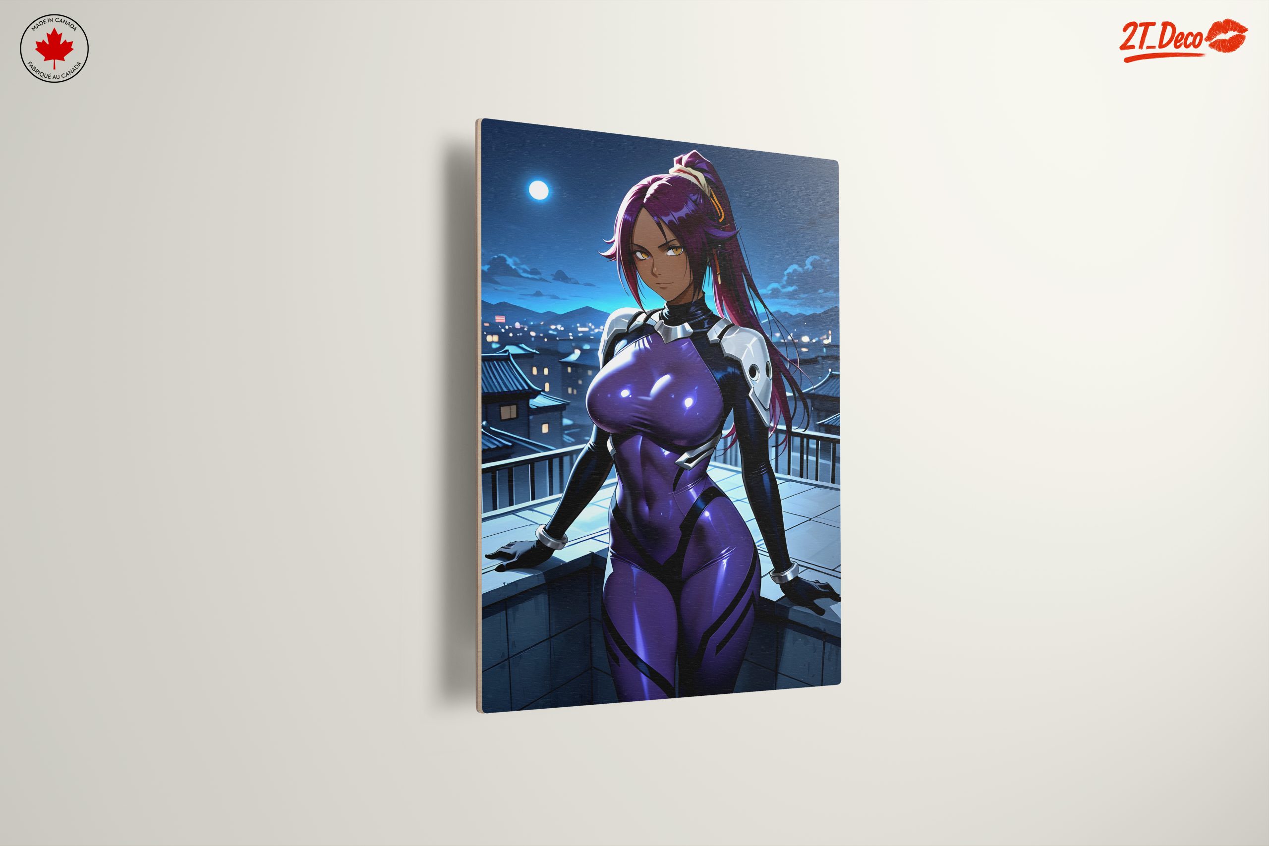 Futuristic Anime Character with Purple Suit - Image 13