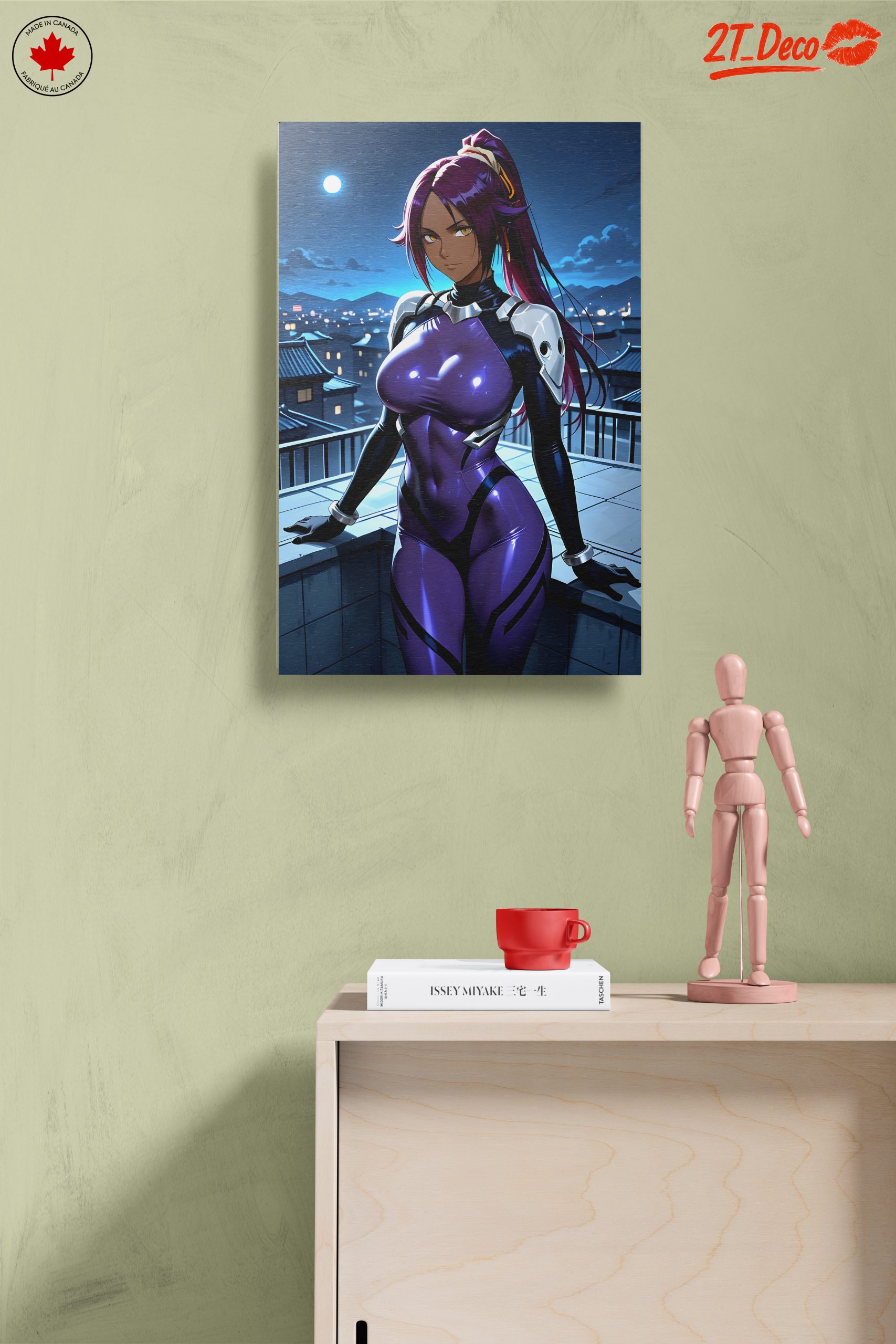 Futuristic Anime Character with Purple Suit - Image 14
