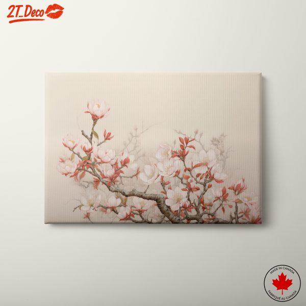 Delicate Floral Magnolia Artwork