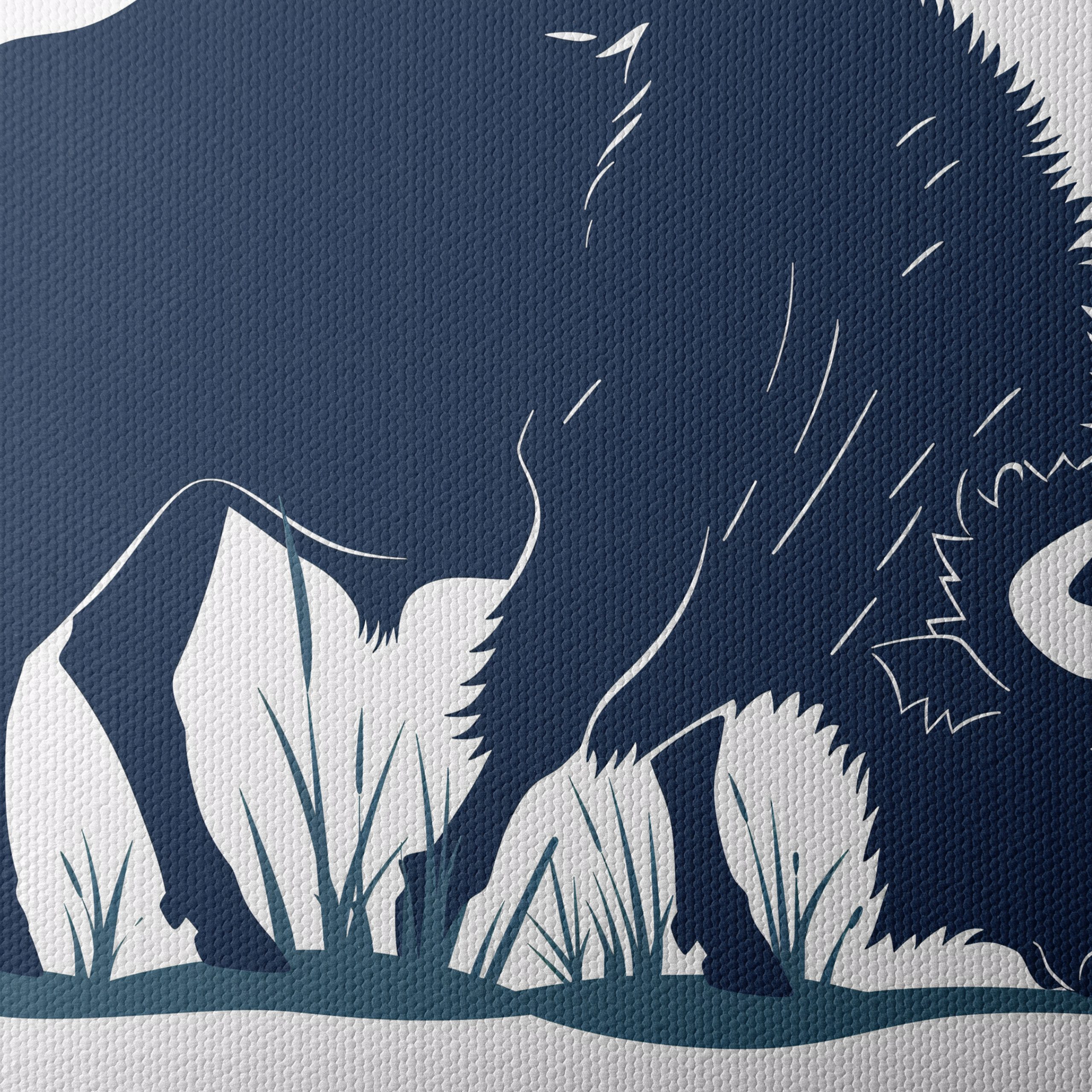 Stylized Bison Silhouette Art - Image 4