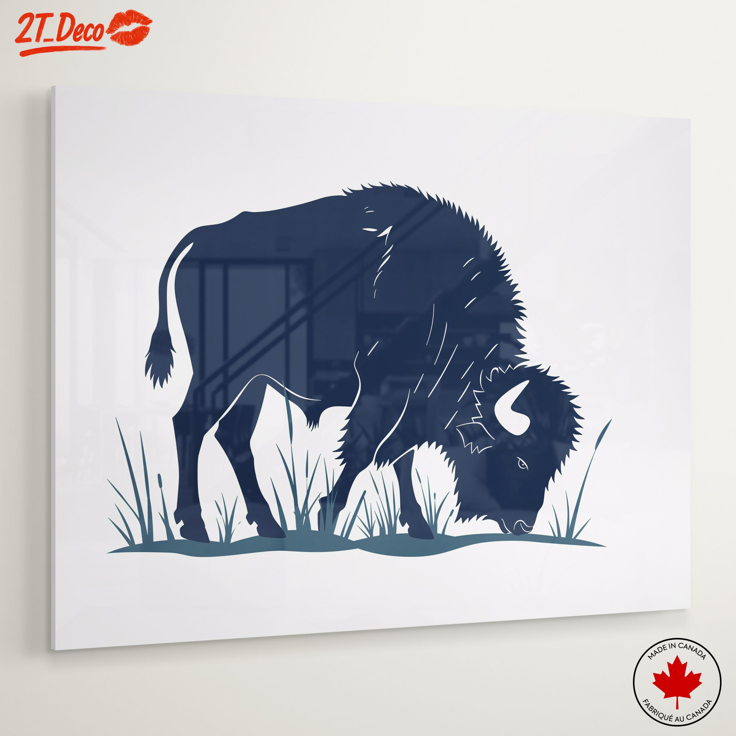 Stylized Bison Silhouette Art - Image 6