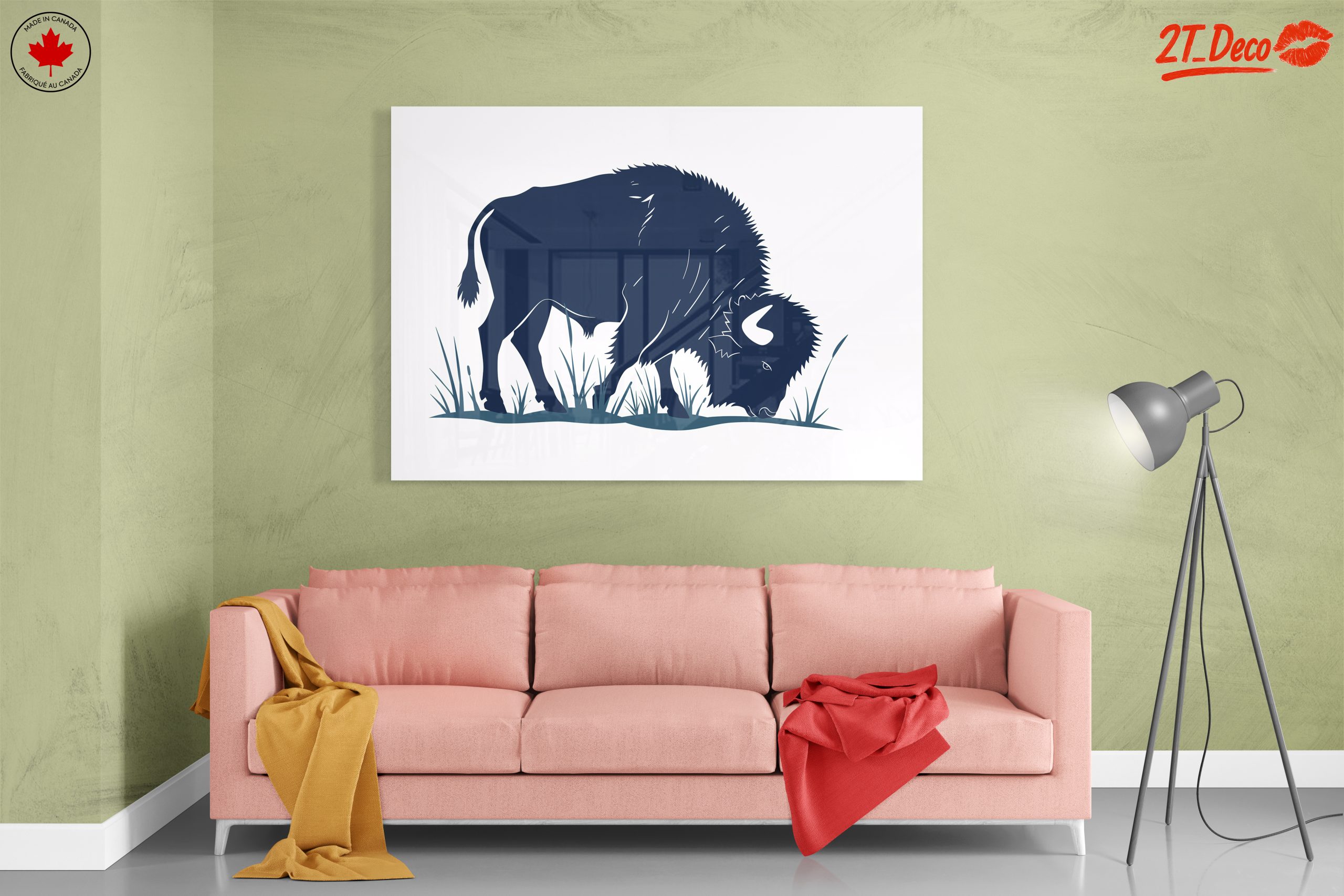 Stylized Bison Silhouette Art - Image 7