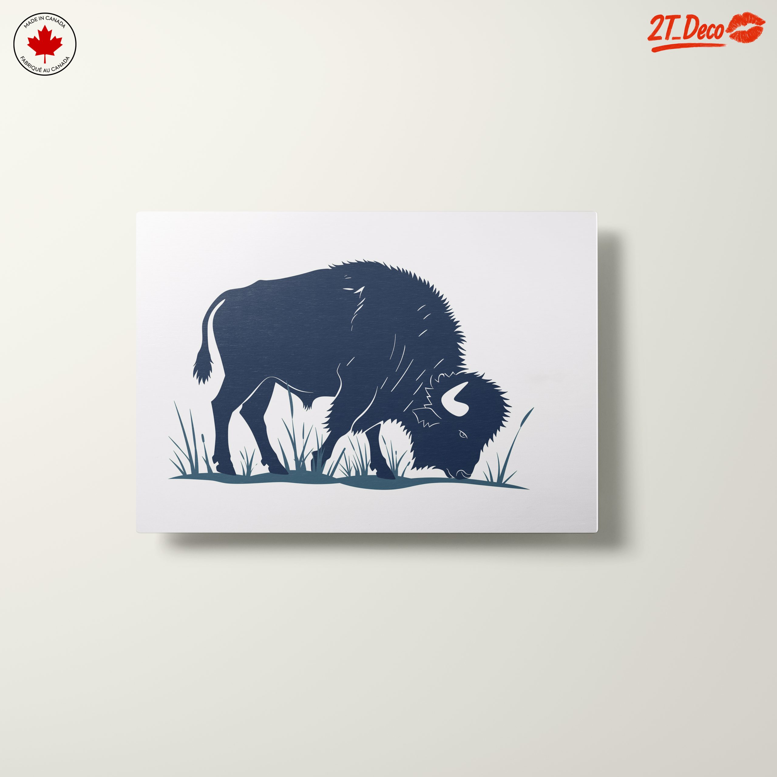 Stylized Bison Silhouette Art - Image 10