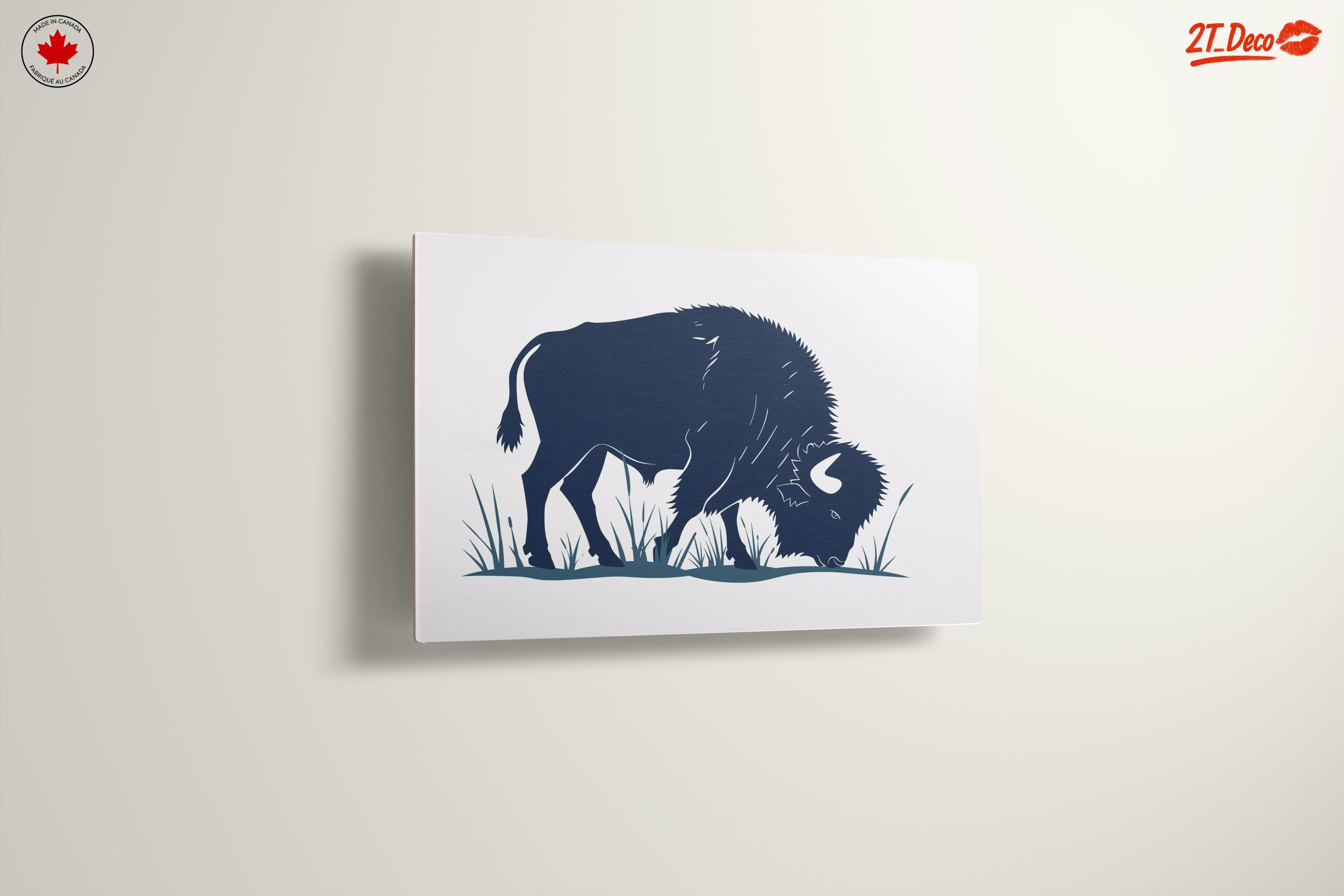 Stylized Bison Silhouette Art - Image 13