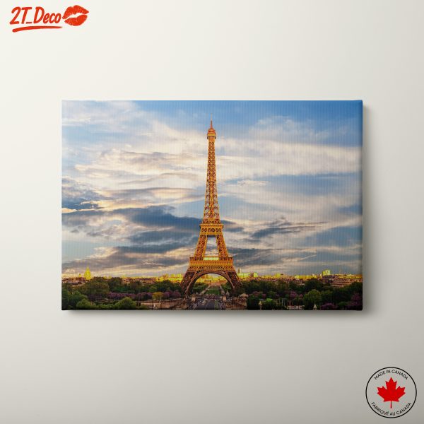 Eiffel Tower Under Dramatic Sky