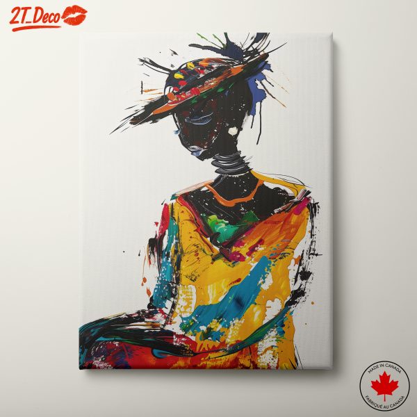 Vibrant Afro Art Portrait 8