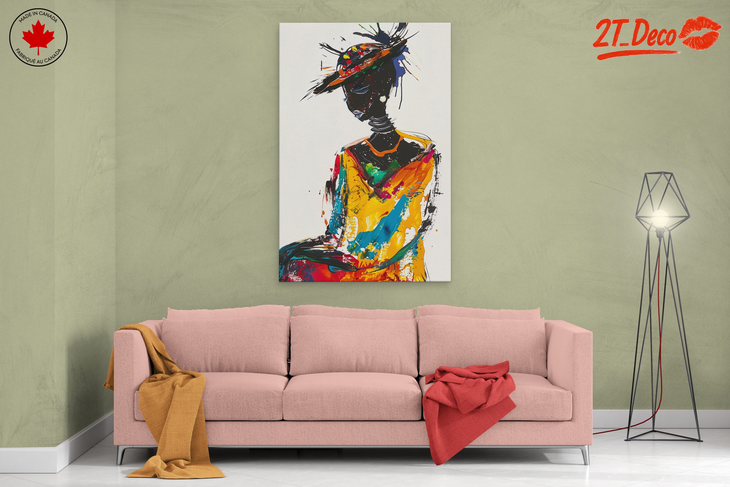 Vibrant Afro Art Portrait 8 - Image 2