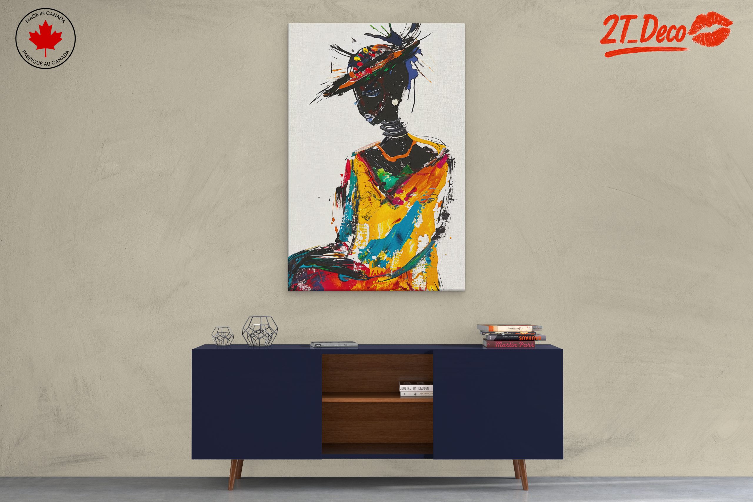 Vibrant Afro Art Portrait 8 - Image 3