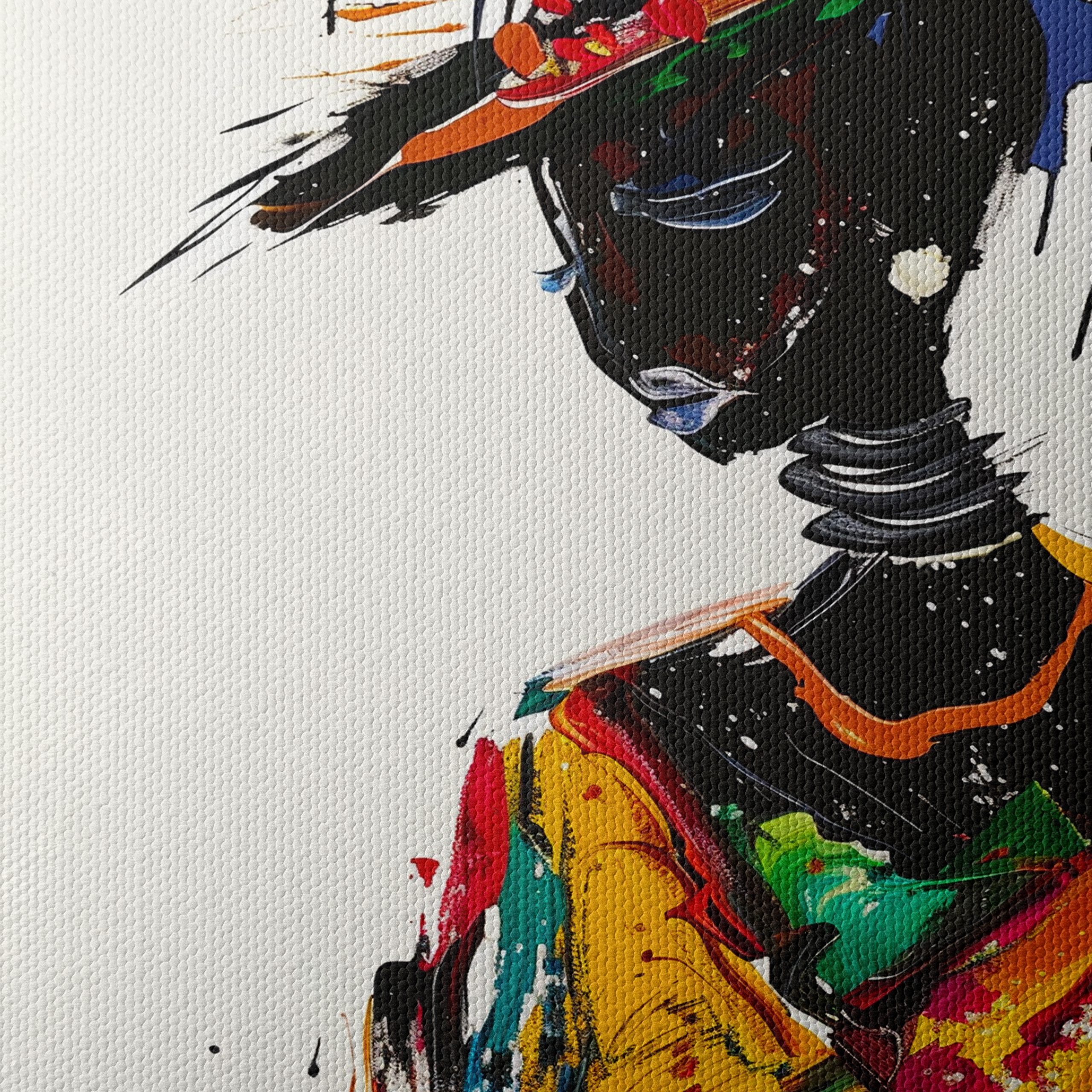 Vibrant Afro Art Portrait 8 - Image 4