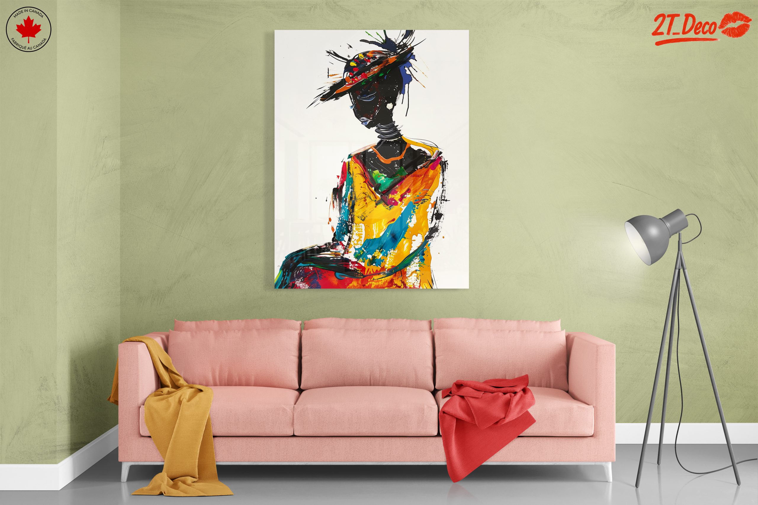 Vibrant Afro Art Portrait 8 - Image 7