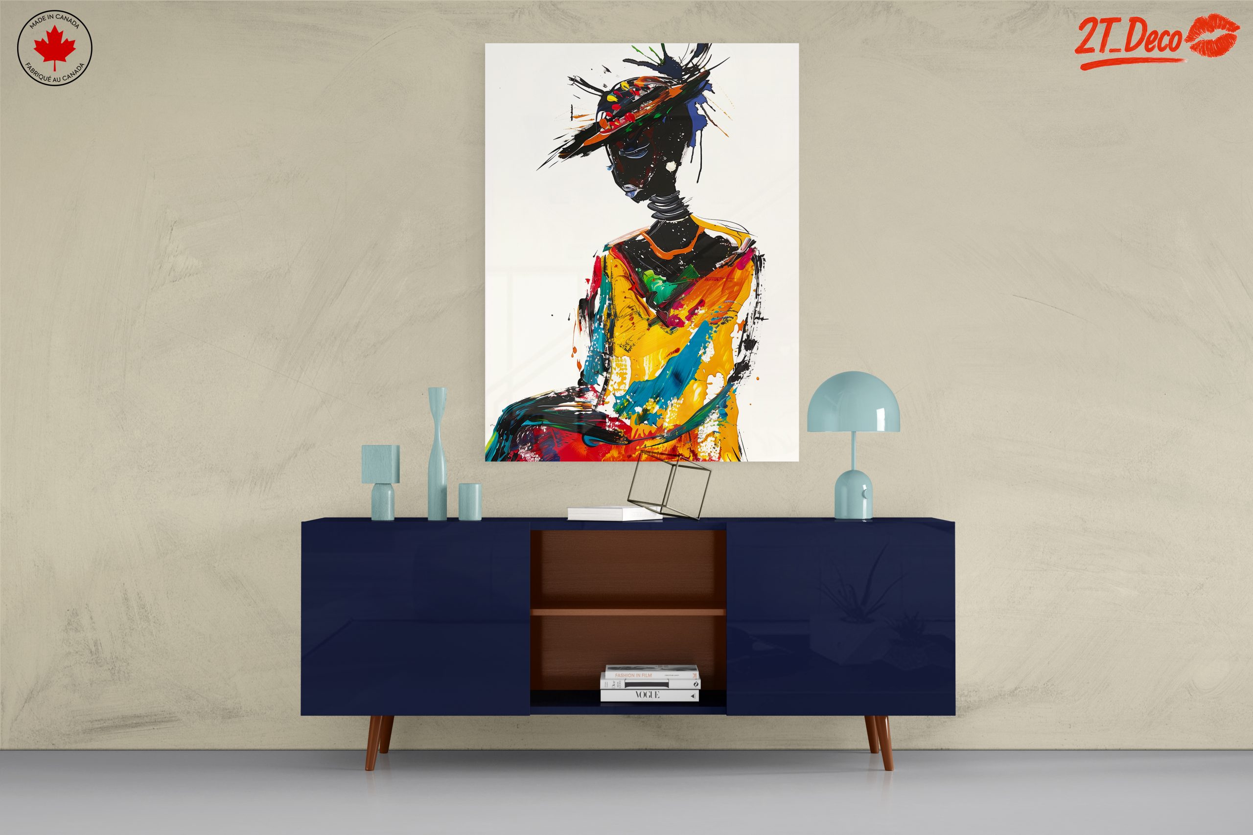 Vibrant Afro Art Portrait 8 - Image 8