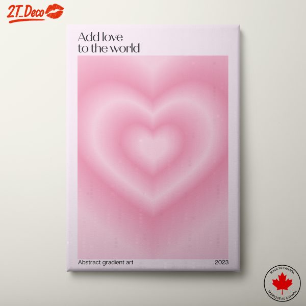 Abstract Gradient Heart Art